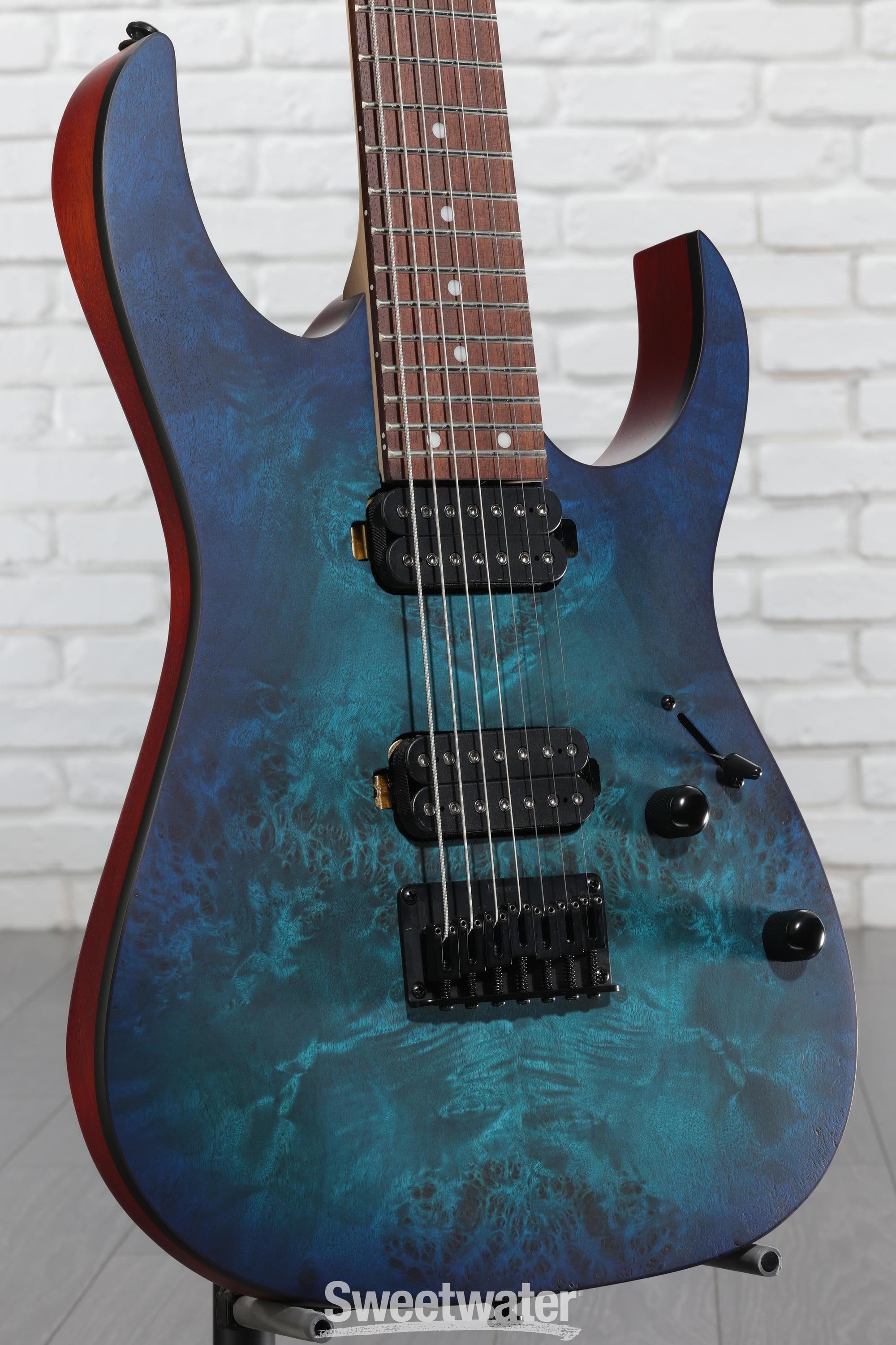 Ibanez RG7421PB Electric Guitar - Sapphire Blue Flat | Sweetwater