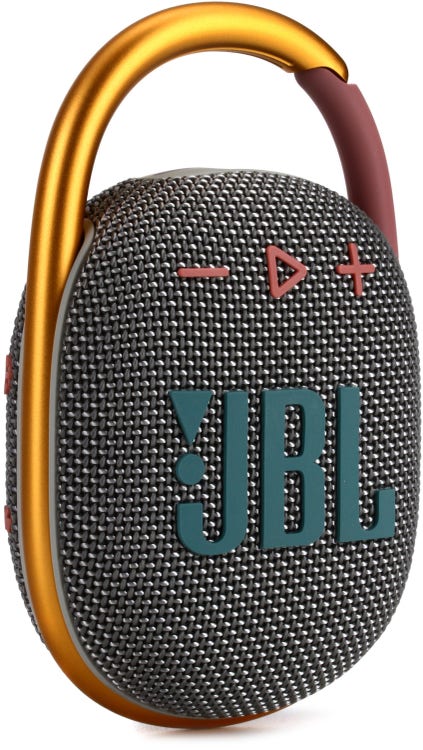 JBL Lifestyle Clip 4 Portable Waterproof Bluetooth Speaker - Gray