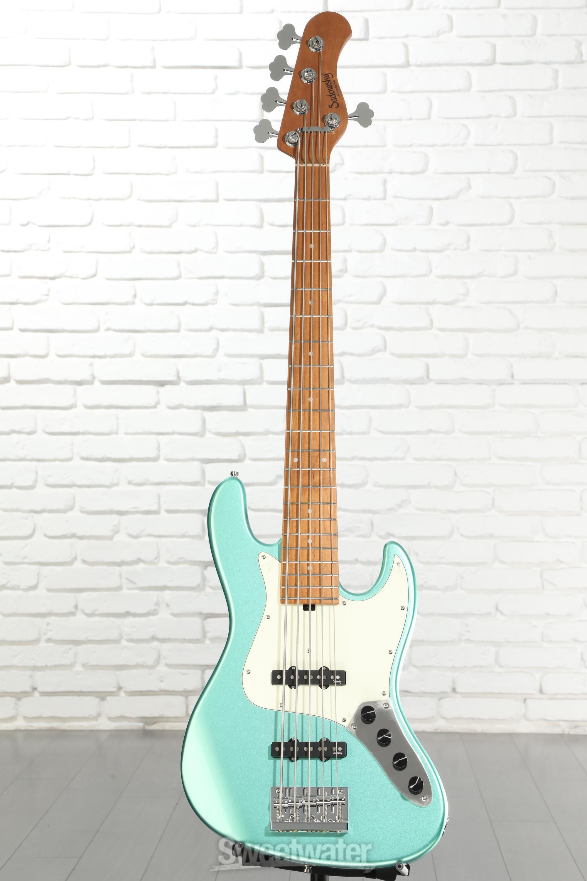 Sadowsky MetroExpress 21-fret Vintage JJ Bass, 5-string - Sage