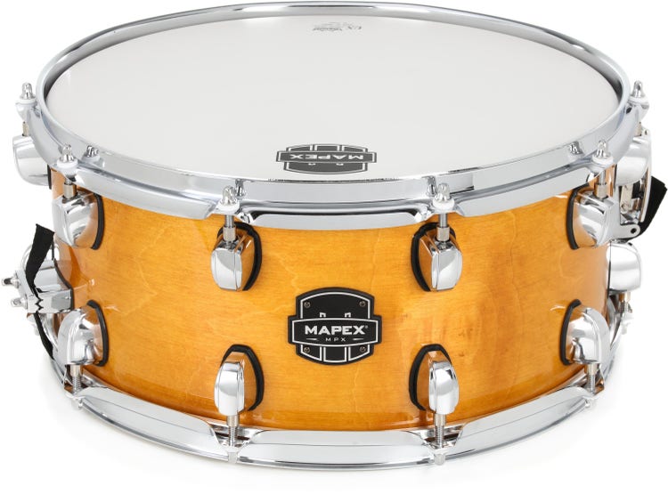 Mapex MPX Maple/Poplar Snare Drum - 6.5 x 14-inch - Natural with Chrome Hardware