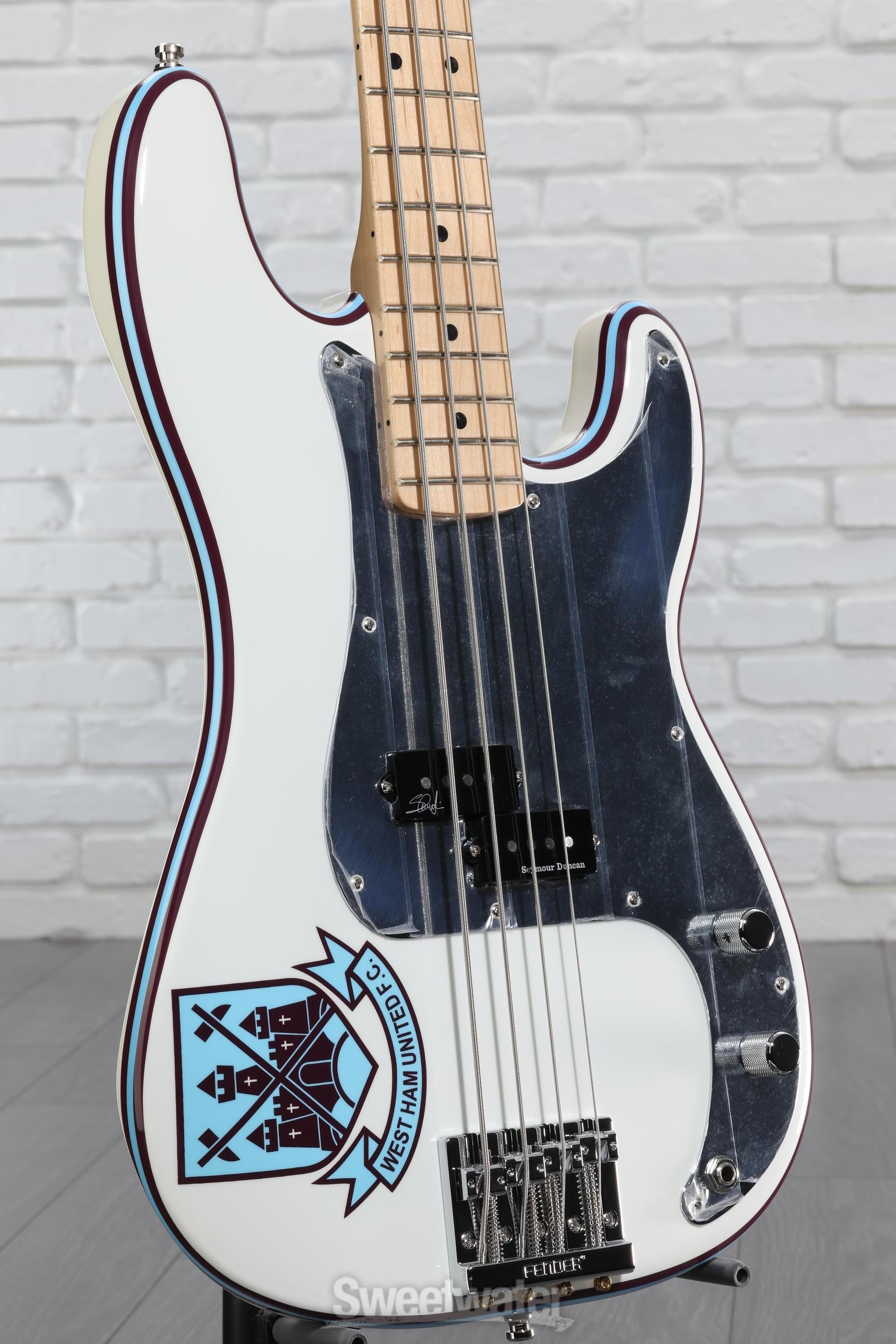 Fender Steve Harris Precision Bass - Olympic White | Sweetwater