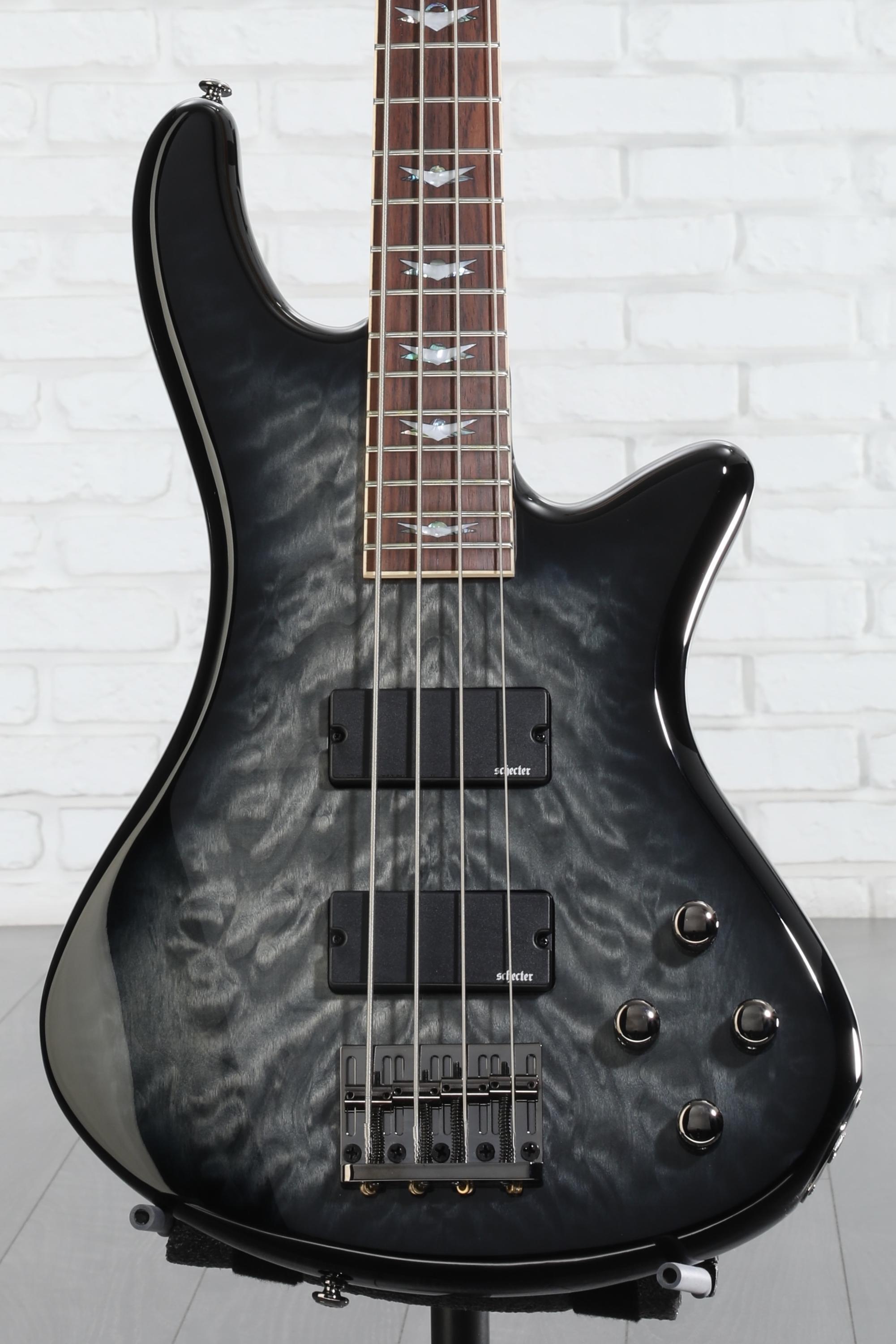 Schecter Stiletto Extreme 4 Bass Guitar - See-Thru Black