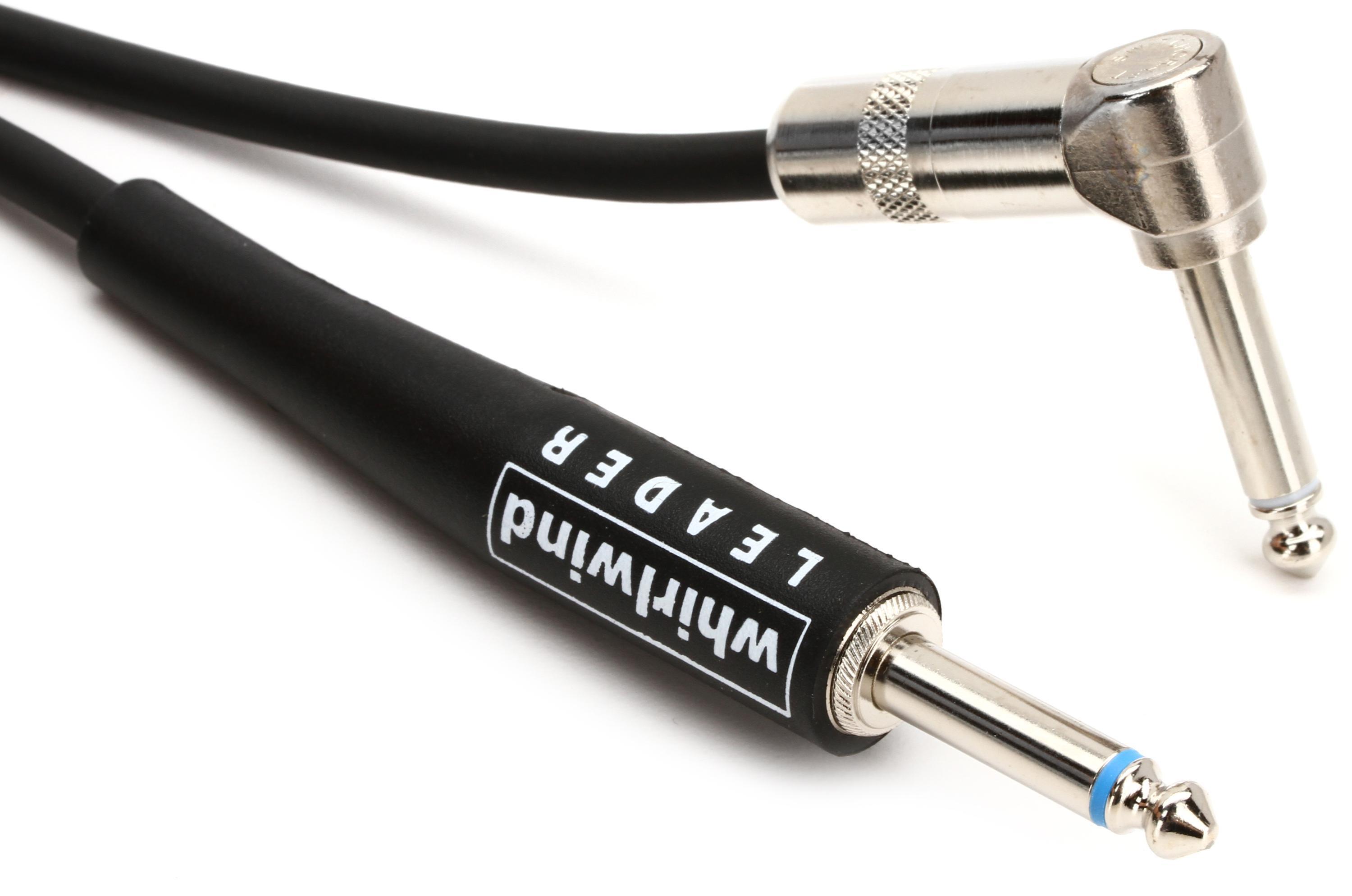 Photo of Whirlwind L10R Straight to Right Angle Instrument Cable - 10 foot