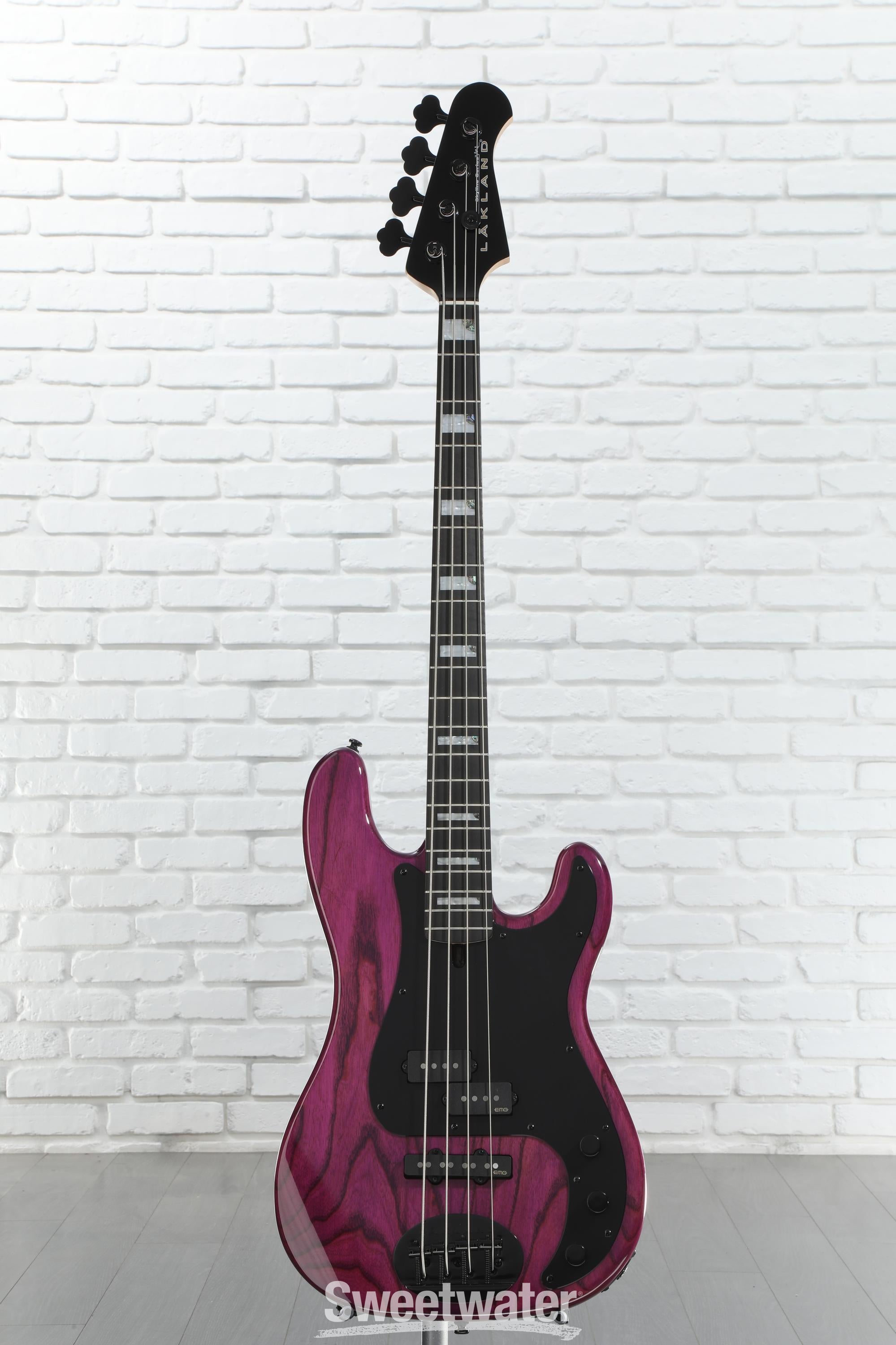 Lakland Skyline 44-64 GZ Bass Guitar - Translucent Purple