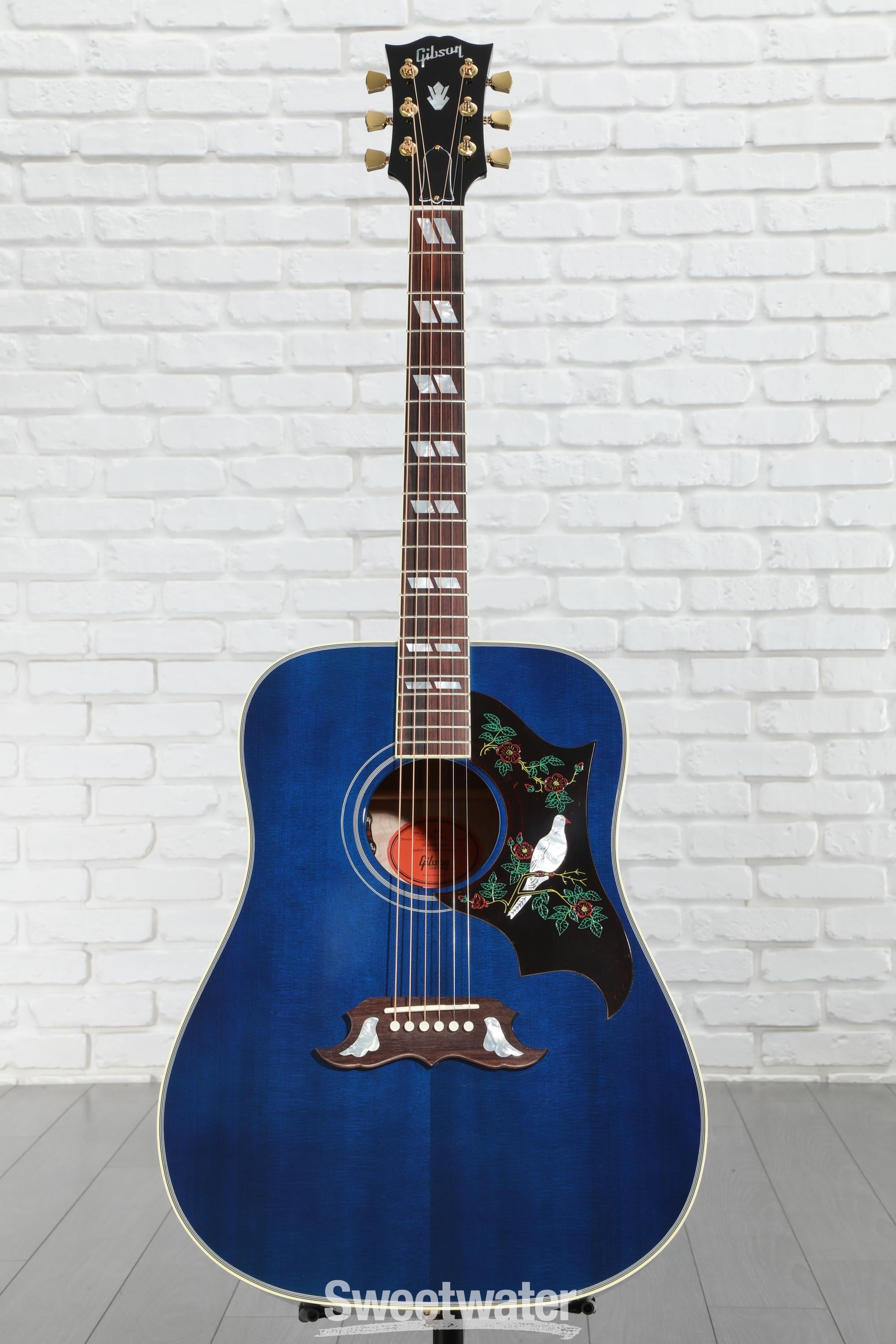 Gibson Acoustic Dove Quilt Acoustic-electric Guitar - Viper Blue
