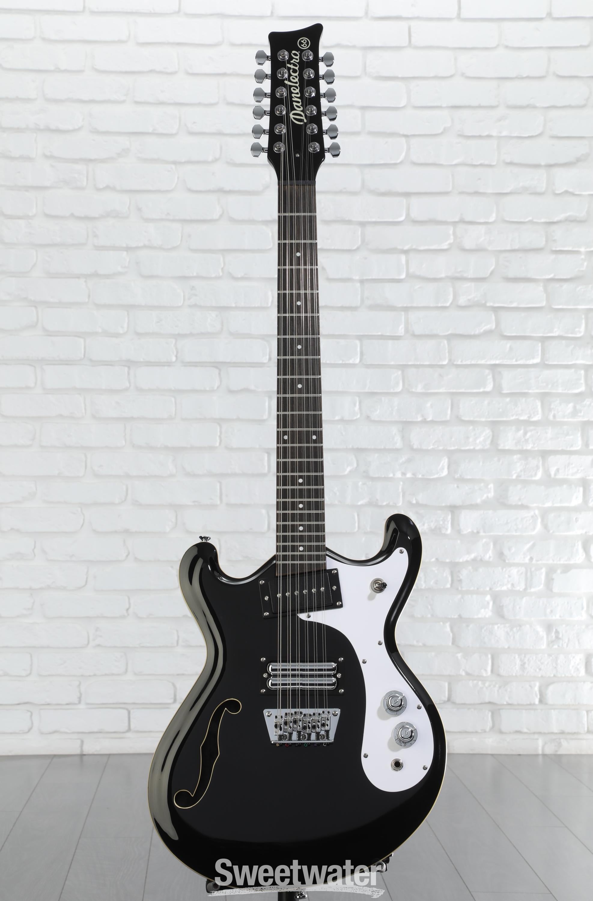 Danelectro 66-12, 12-string Electric Guitar - Limo Black
