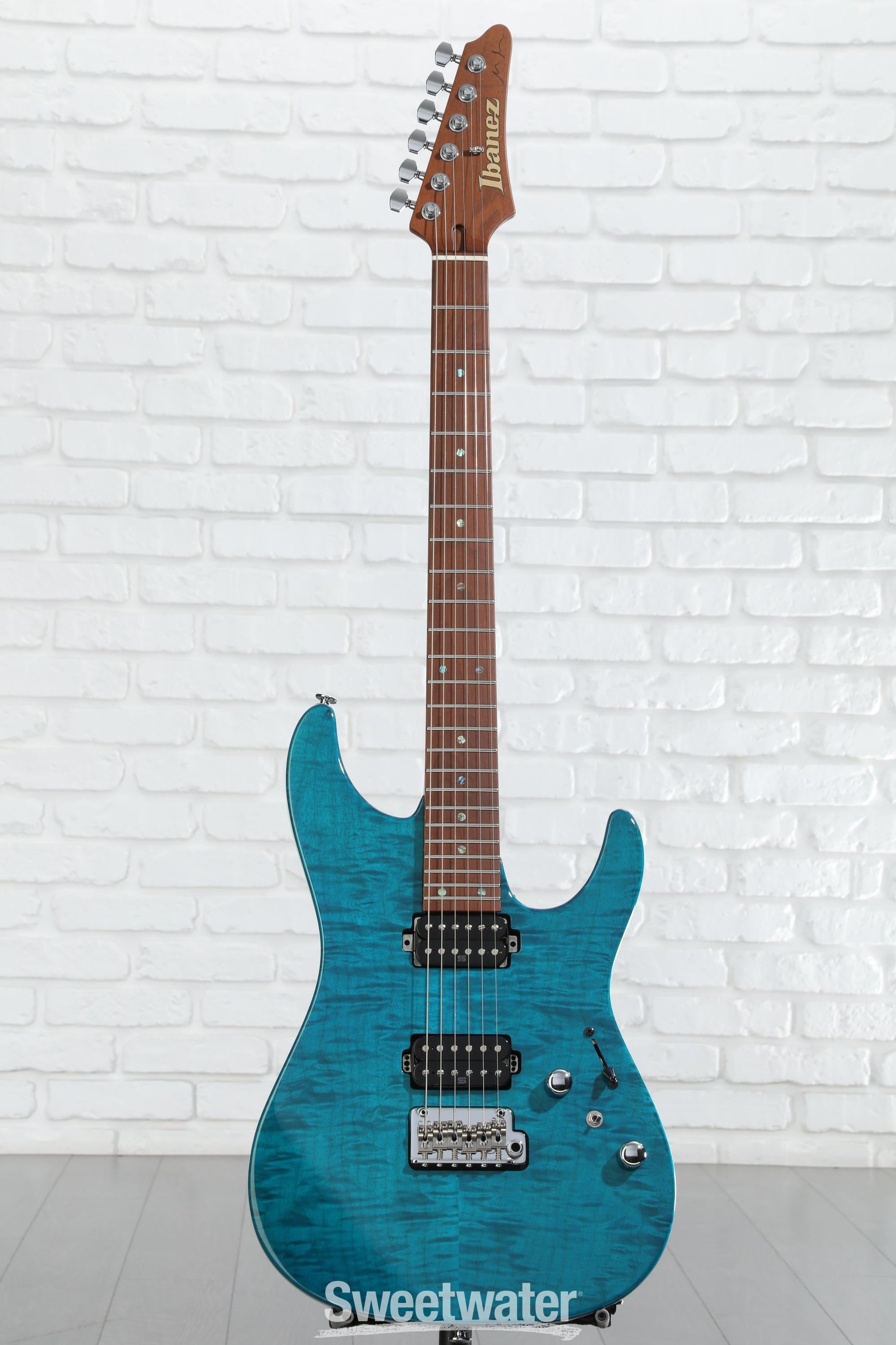 Ibanez Martin Miller Signature MM1 - Transparent Aqua Blue