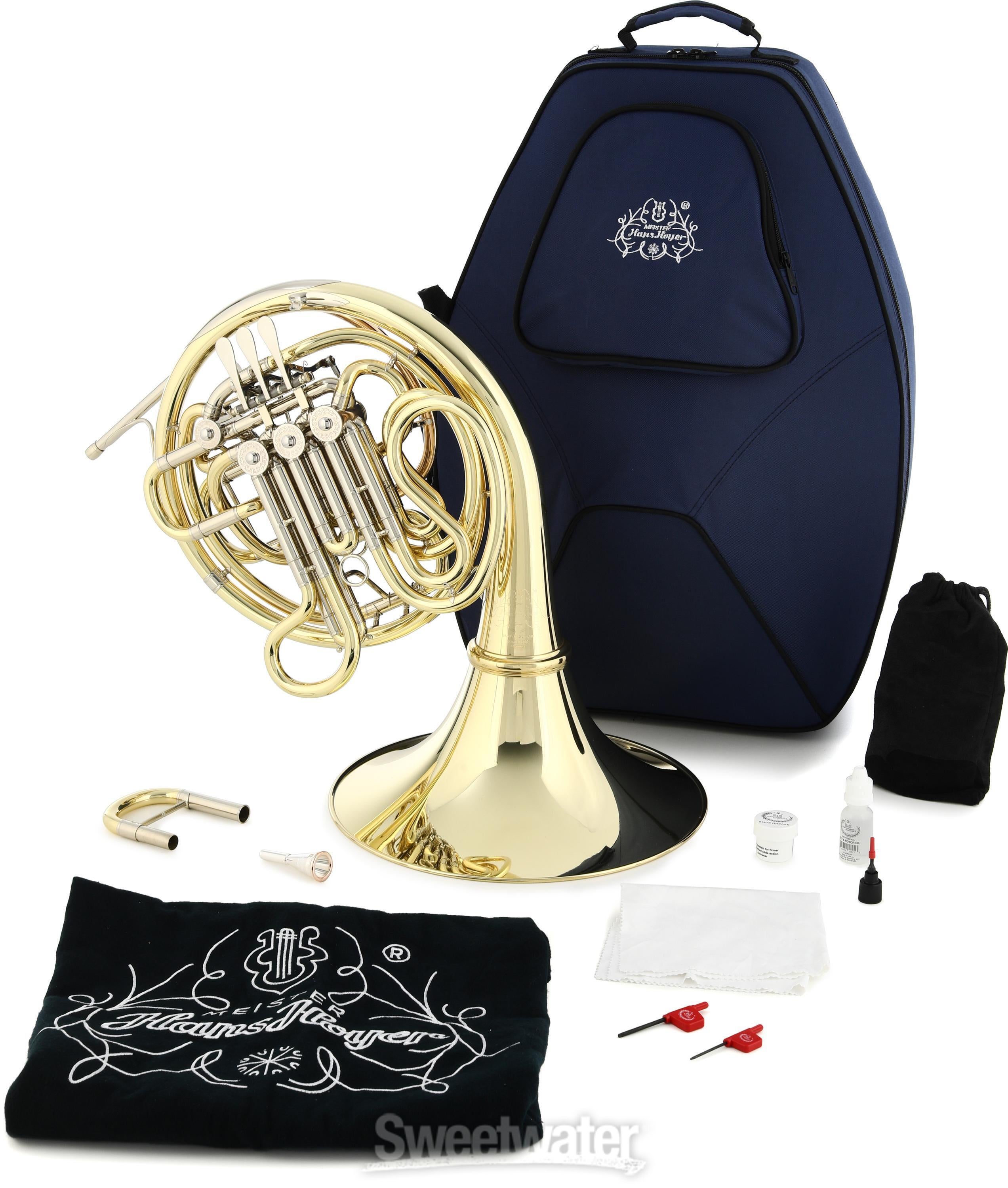 6801A Heritage French Horn - Clear Lacquer, Detachable Bell