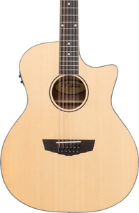 D'Angelico Premier Fulton LS 12-string Acoustic-electric Guitar - Natural