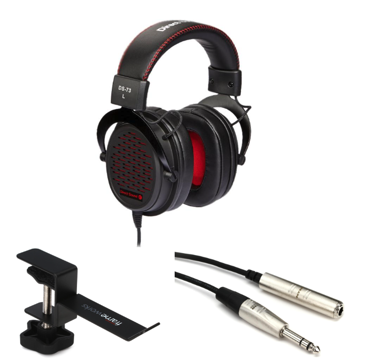 Direct Sound DS73 Semiopen Professional Monitoring Headphone Bundle