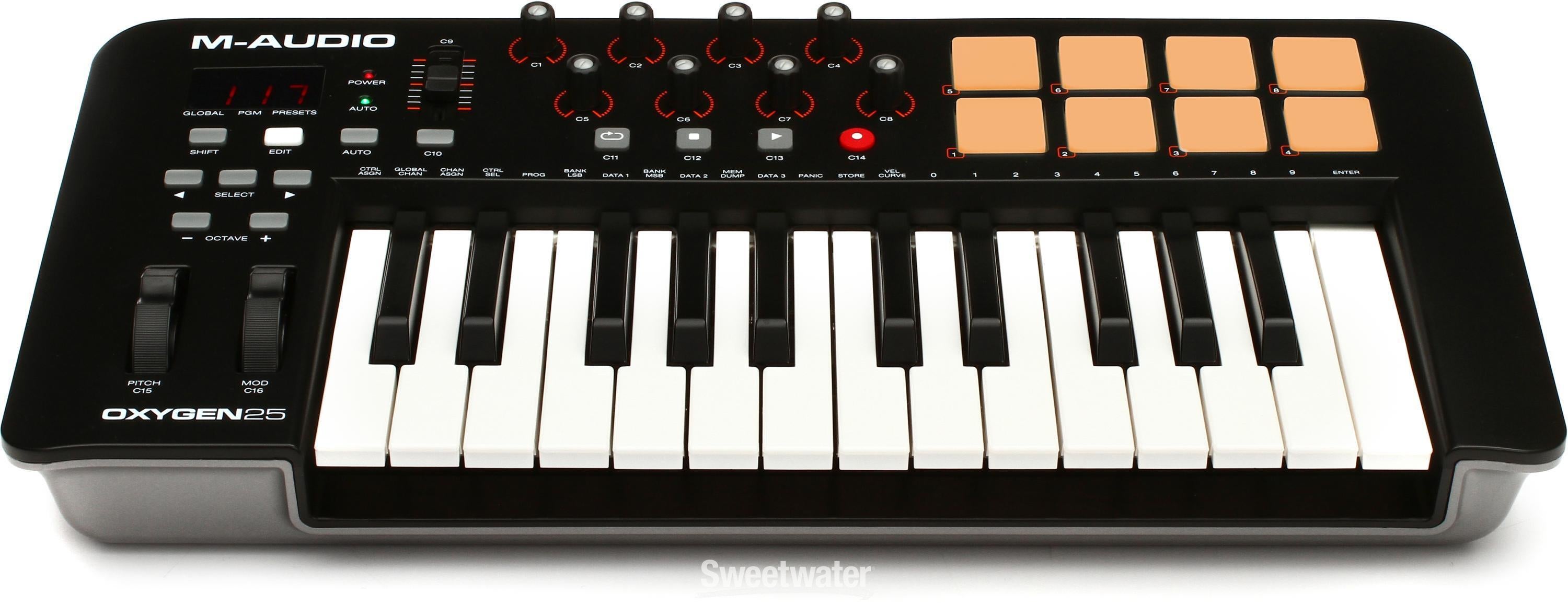 M-Audio Oxygen 25 25-key Keyboard Controller | Sweetwater