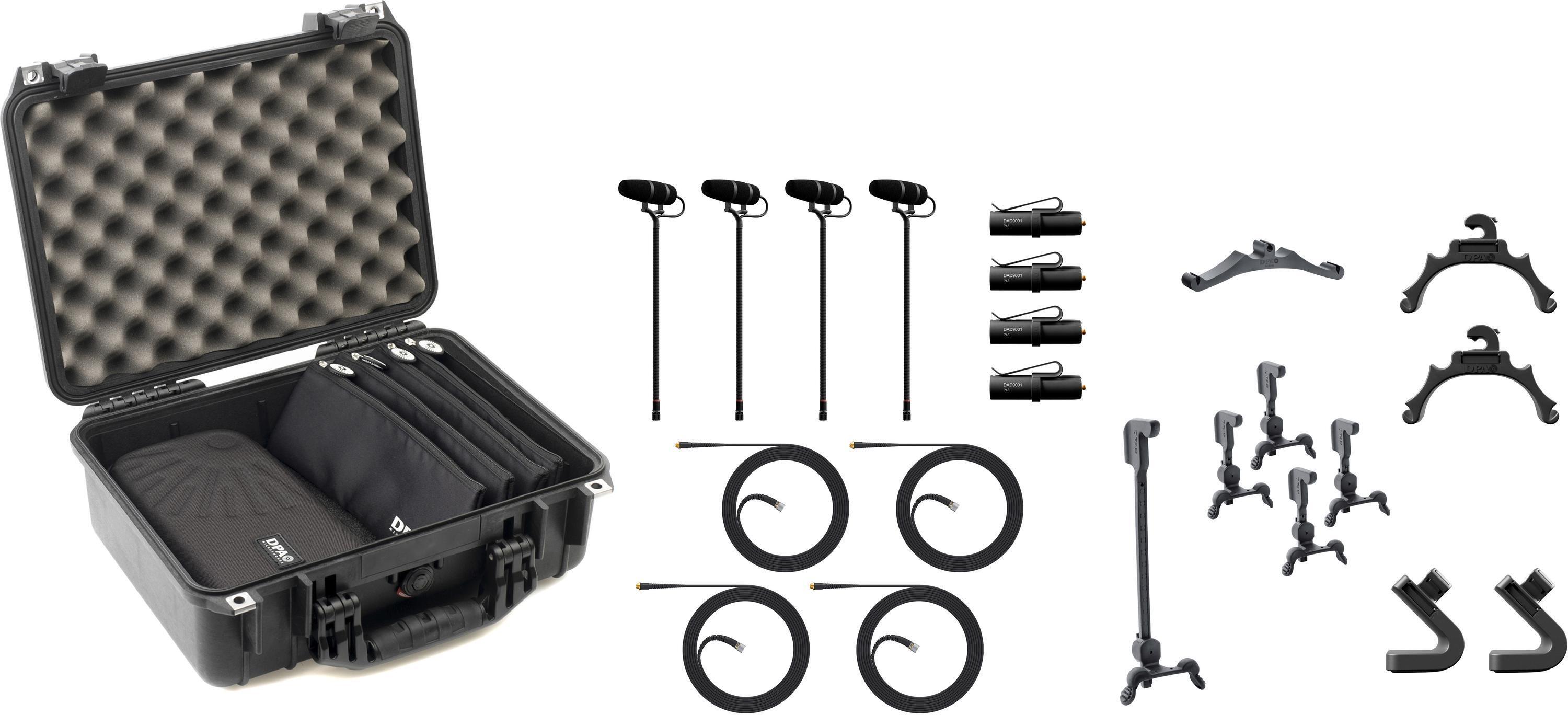 DPA 4099 CORE+ Classic Touring Kit with 4 Microphones and Peli