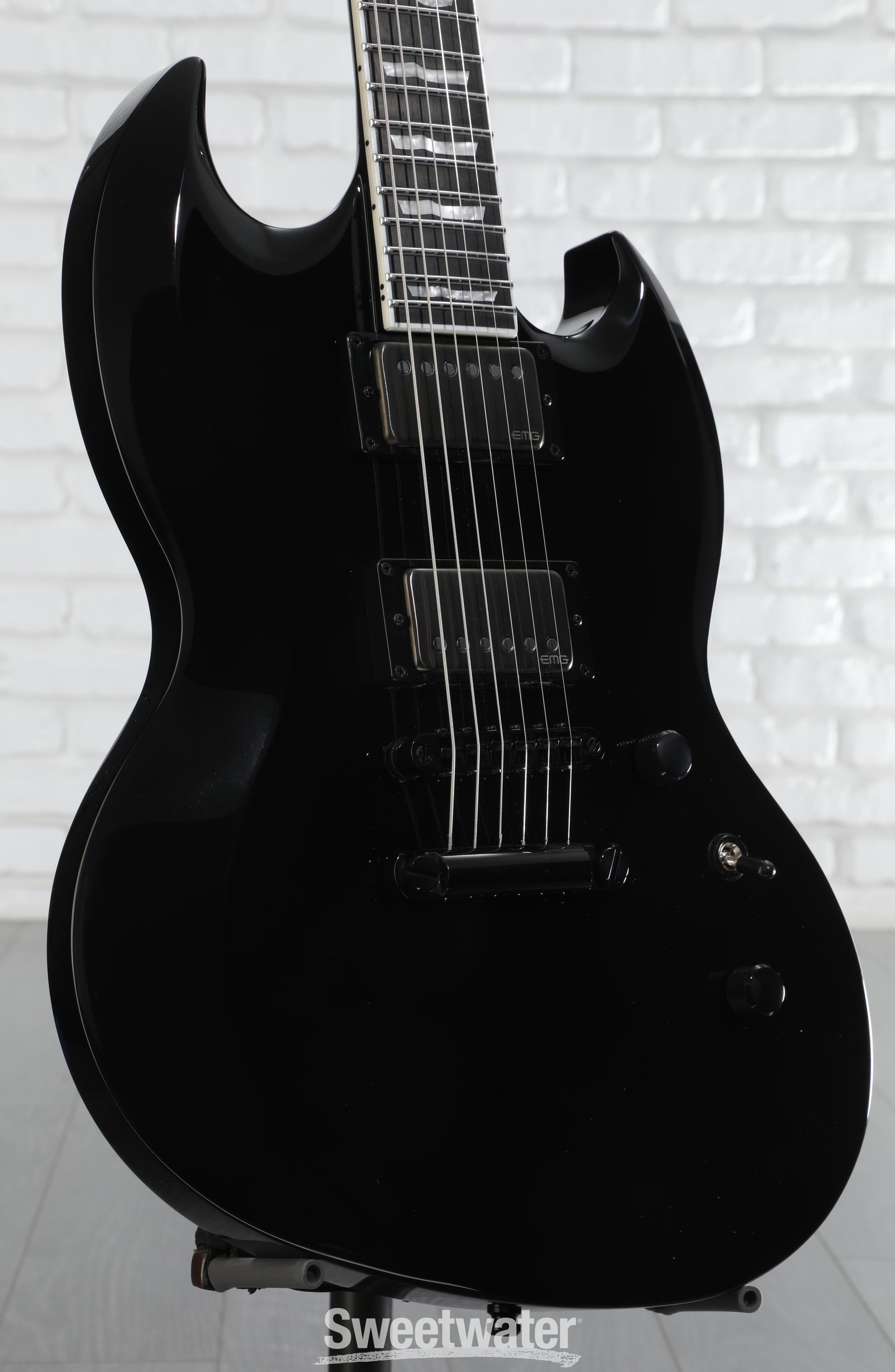 ギター ESP EII VIPER BLACK E-II VIPER - The ESP Guitar Company