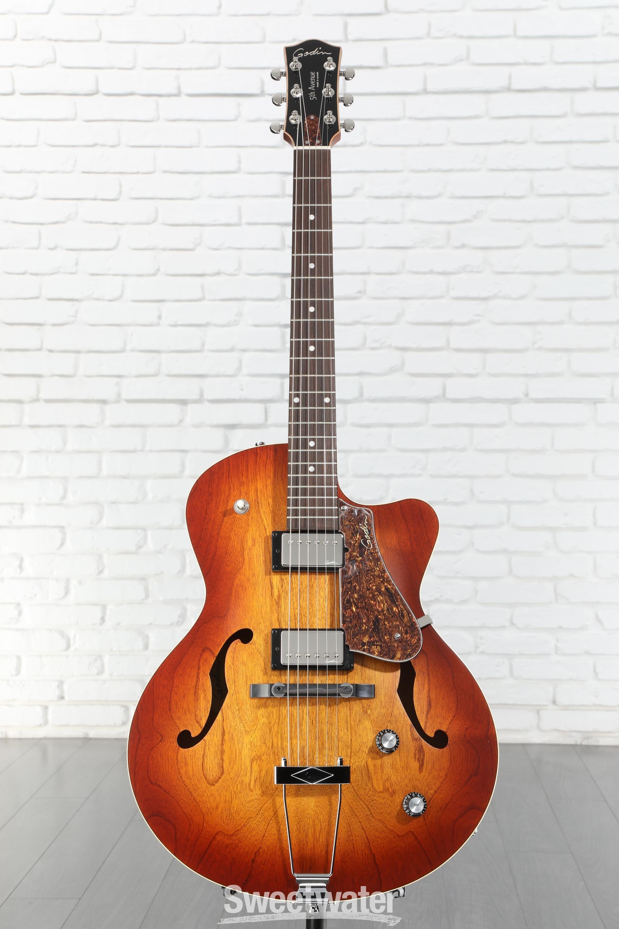 ほ*よ様 ゴダン　godin 5th avemue CW kingpinⅡ co 5th Avenue CW Kingpin II HB Cognac Burst | Godin Guitars