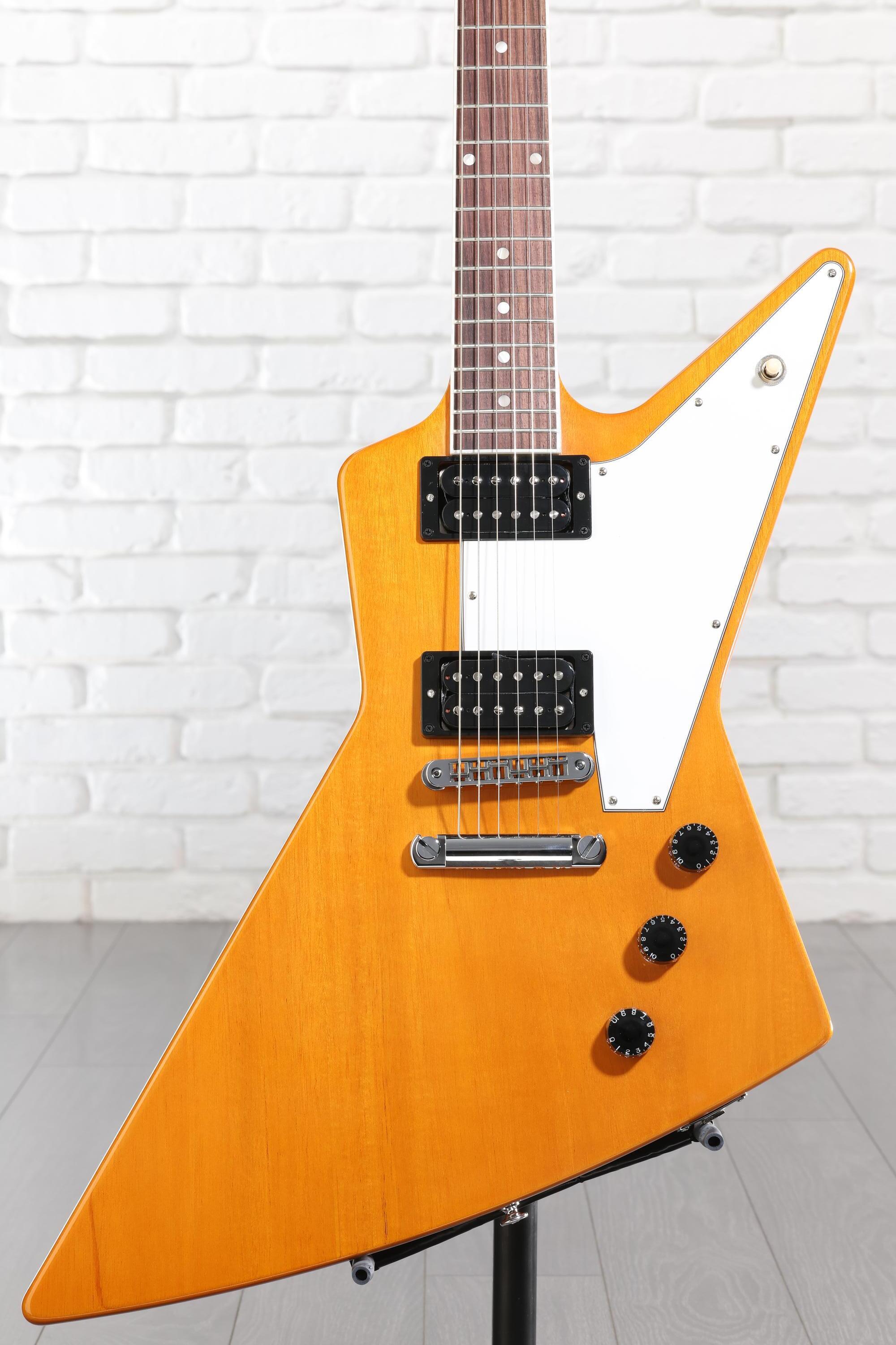 Gibson '70s Explorer Electric Guitar - Antique Natural | Sweetwater
