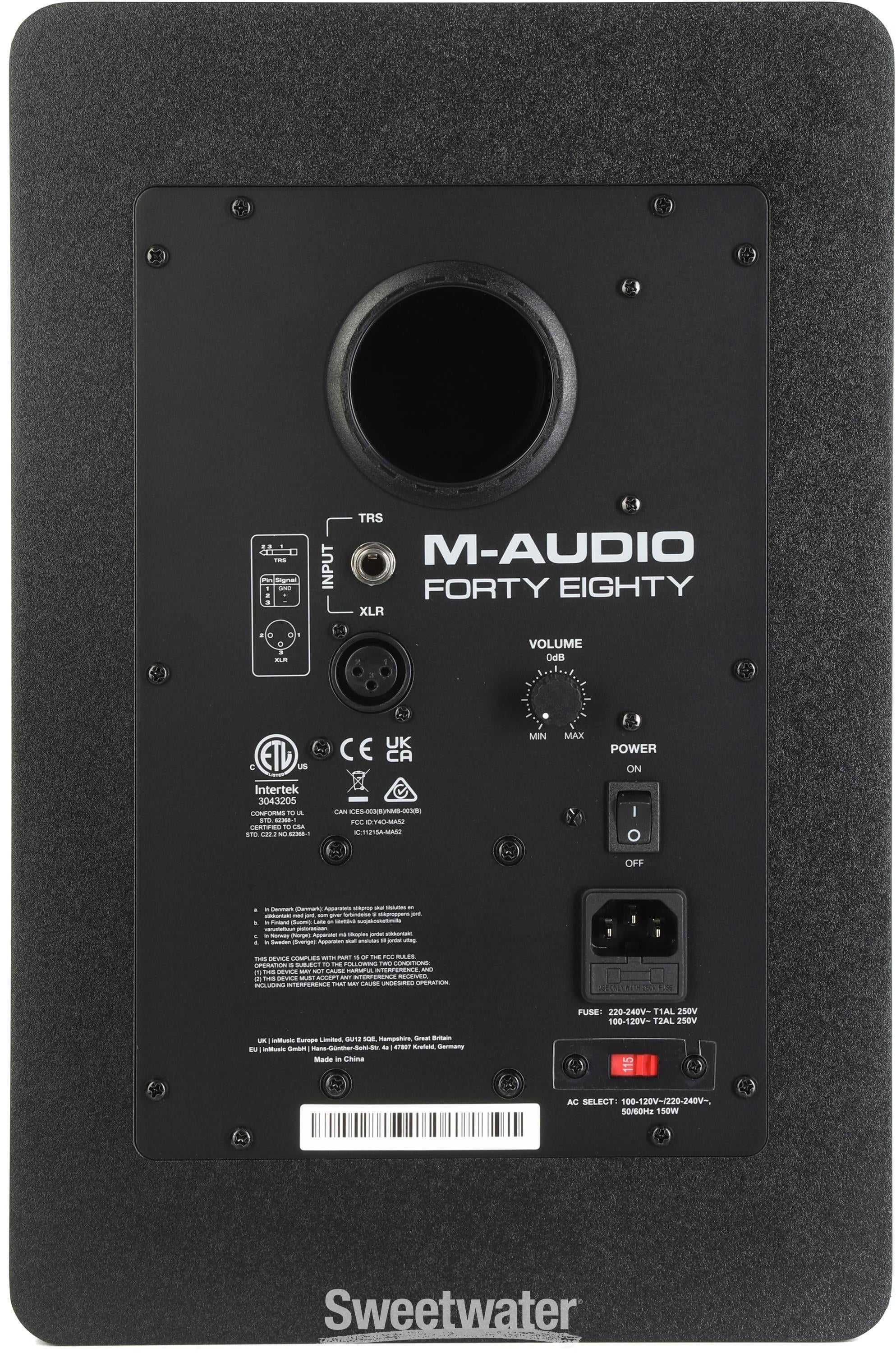 M-Audio Forty Eighty 8-inch Powered Studio Monitor | Sweetwater