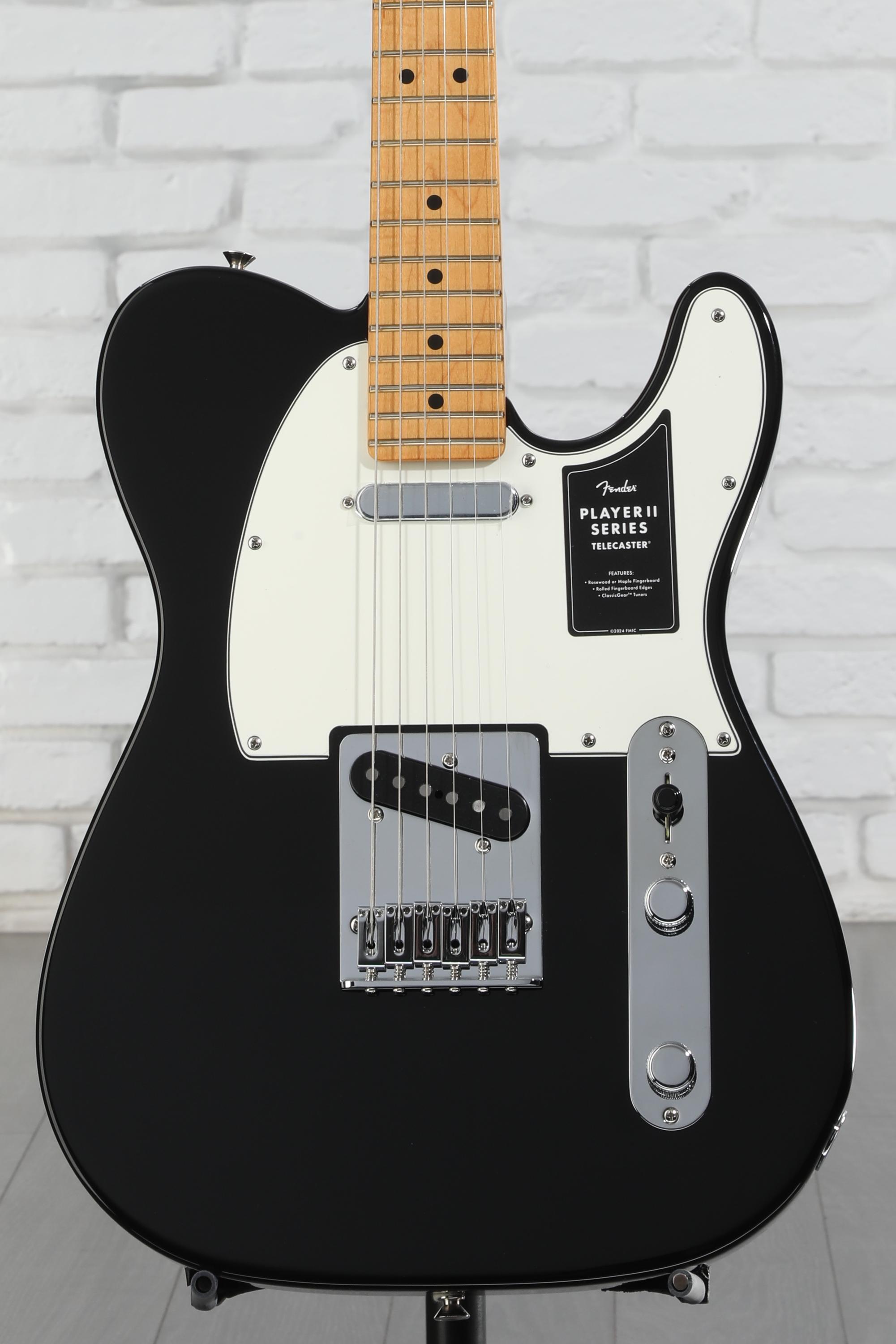 ギター Fender Player II Telecaster Black Maple Fender Player II Telecaster Electric Guitar - Black with