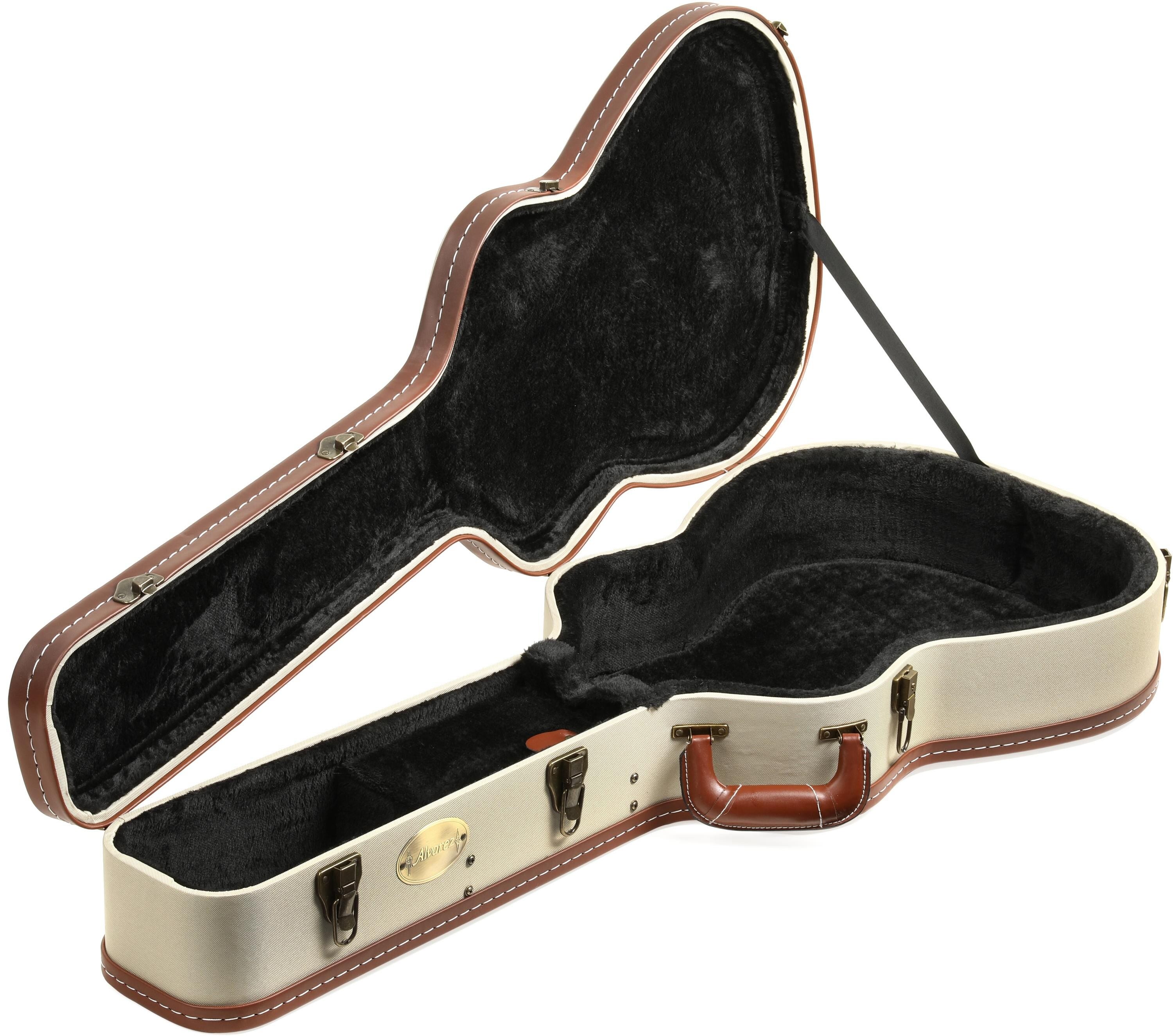 Alvarez FC1 Deluxe Wood Case for Folk/OM Guitar Sweetwater