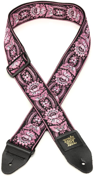 Ernie Ball Polypro Jacquard Strap - Pink Orleans