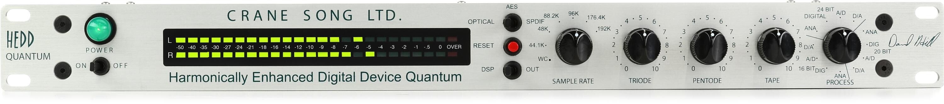 Photo of Crane Song HEDD Quantum AD/DA Converter and Master Clock with Tape Emulation