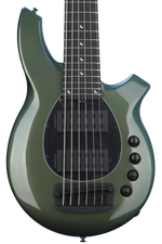 Photo of Ernie Ball Music Man Bongo 6 HH Bass Guitar - Emerald Iris, Sweetwater Exclusive