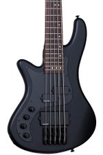 Photo of Schecter Stiletto Stealth 5 Left-handed Bass Guitar - Satin Black