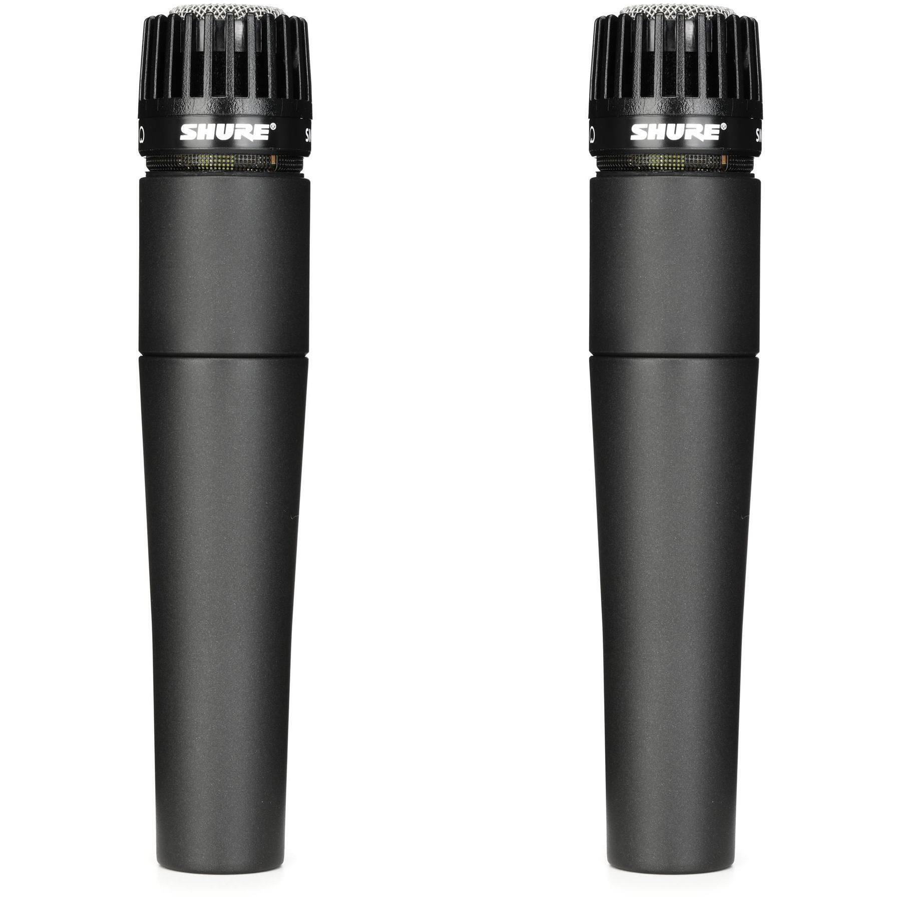 Shure SM57 Cardioid Dynamic Instrument Microphone (2-Pack