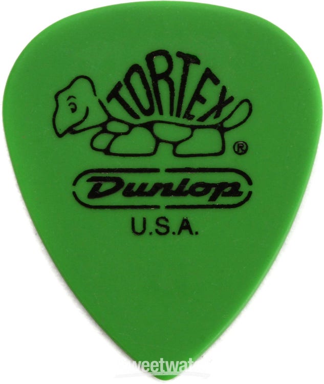 Dunlop Tortex Jazz TIII Guitar Picks - .88mm Green, 72-pack
