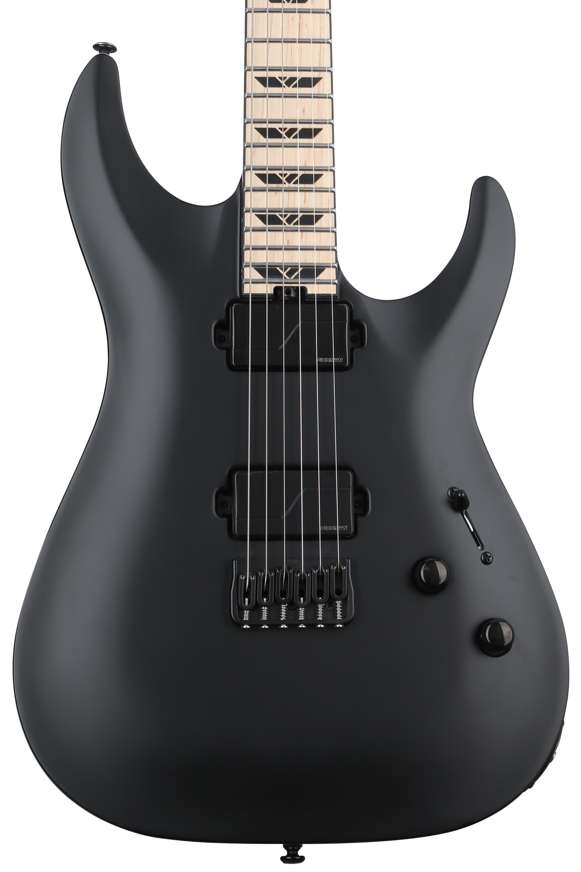 Schecter C-1 SLS Custom Electric Guitar - Satin Black | Sweetwater