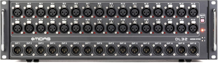 Midas DL32 32-input/16-output Stage Box