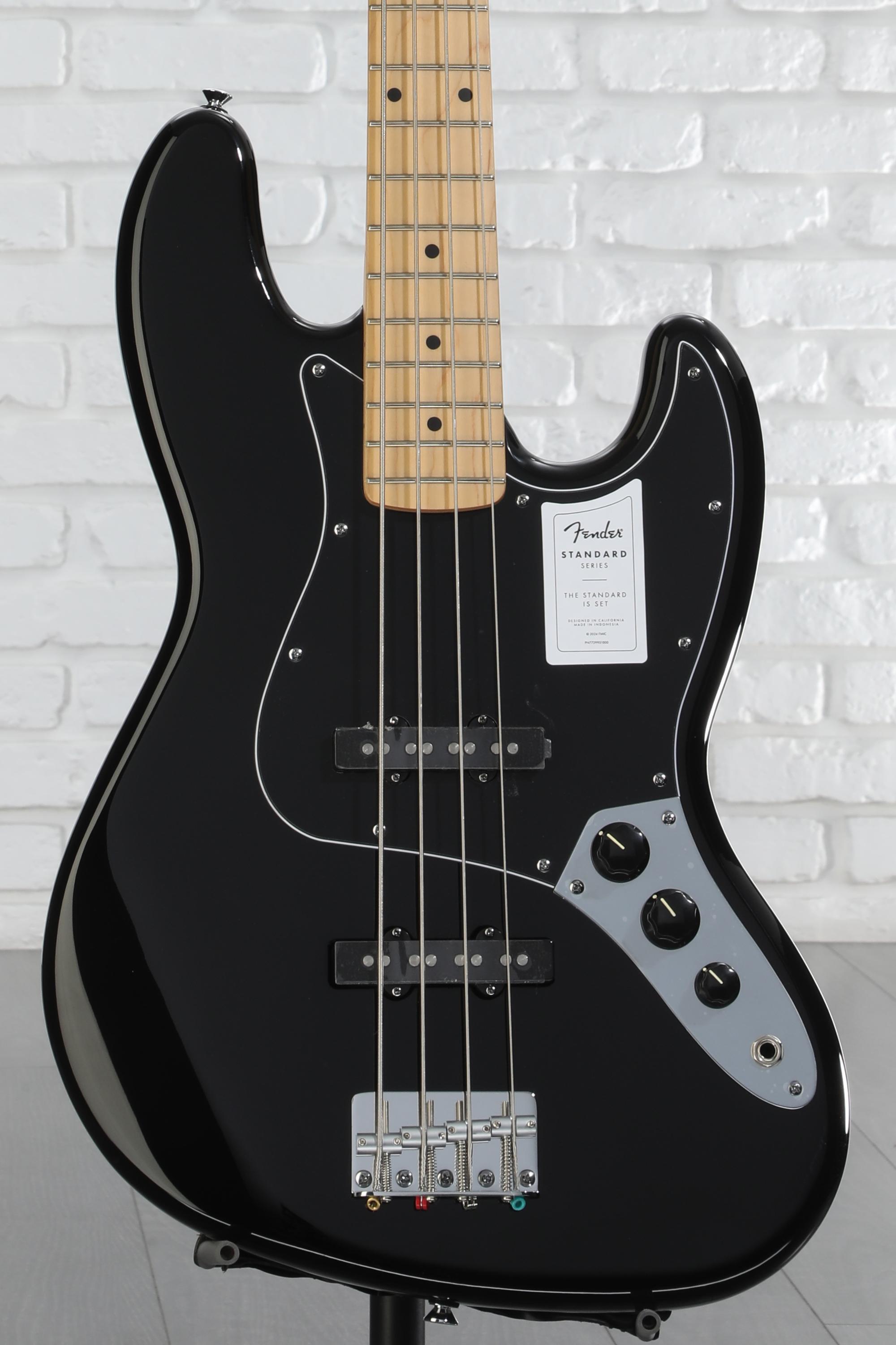 Fender American Standard Jazz Bass - Black | Sweetwater