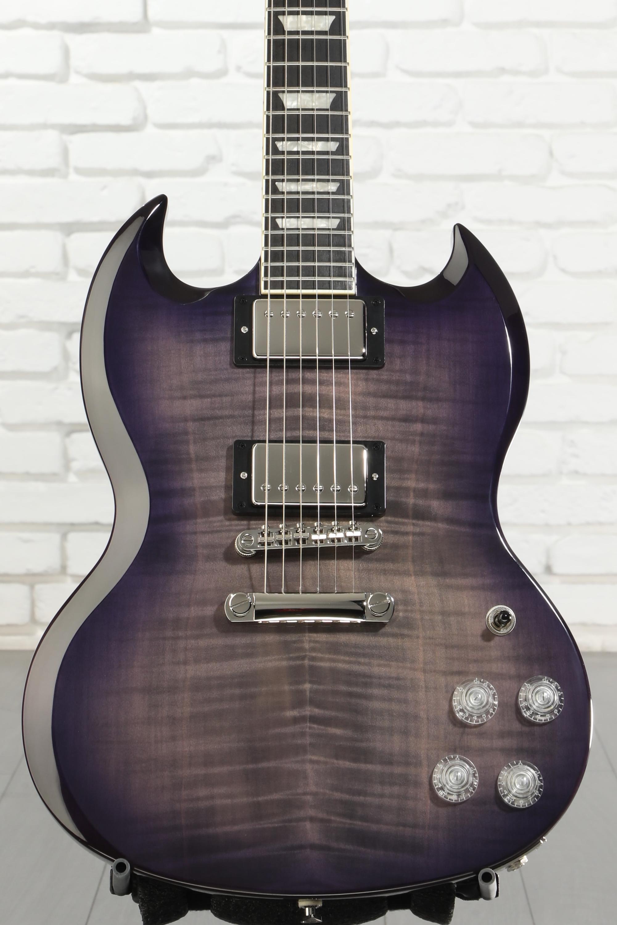 Epiphone SG Modern Figured Electric Guitar - Purple Burst | Sweetwater