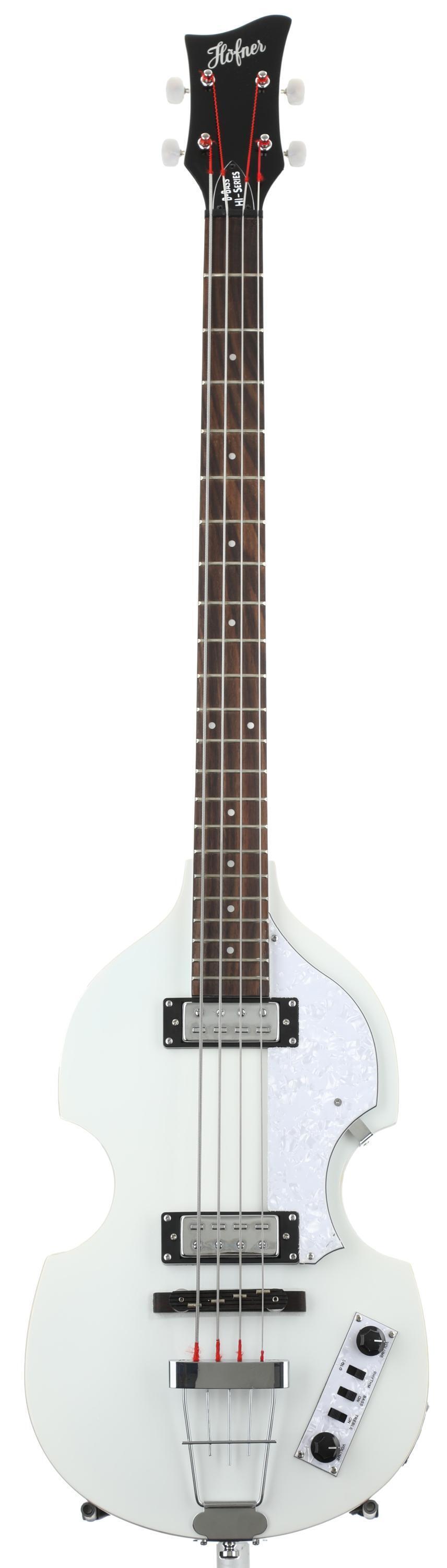 Hofner Ignition Violin Bass Dent and Scratch - Pearl White