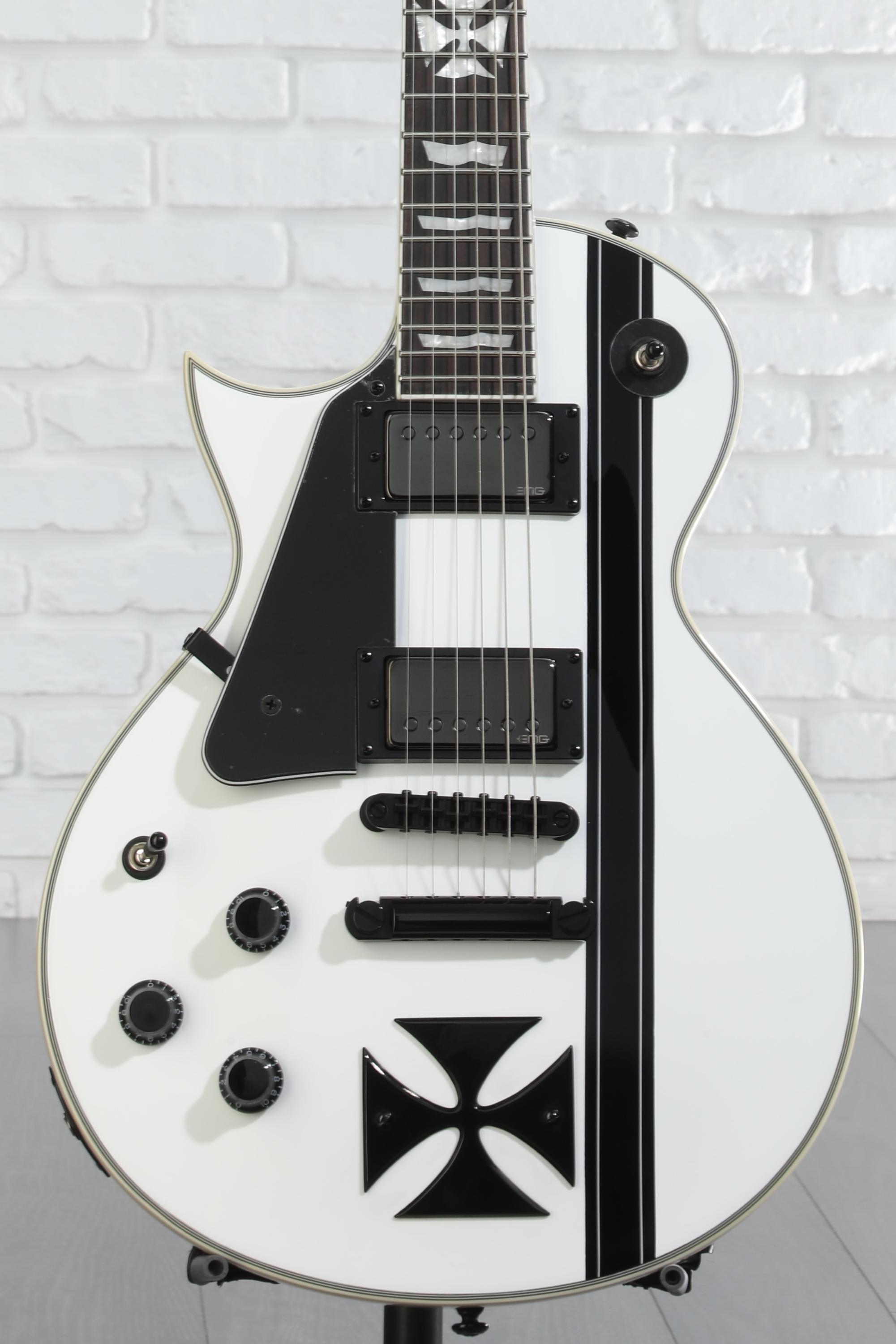 ESP LTD James Hetfield Iron Cross Left-Handed - Snow White