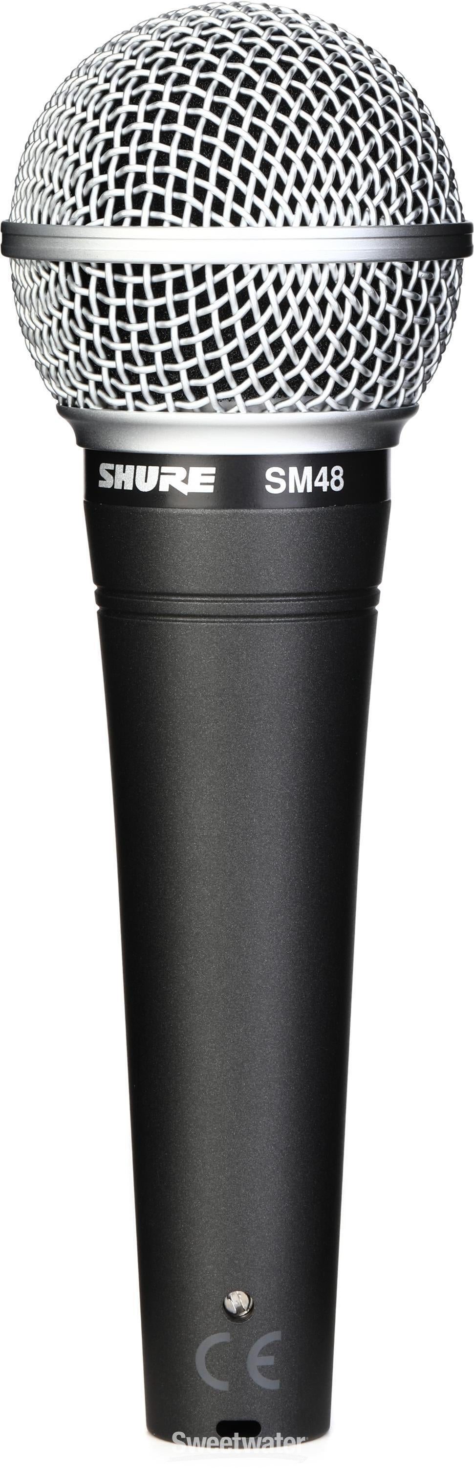 Shure SM48 Cardioid Dynamic Handheld Vocal Microphone | Sweetwater