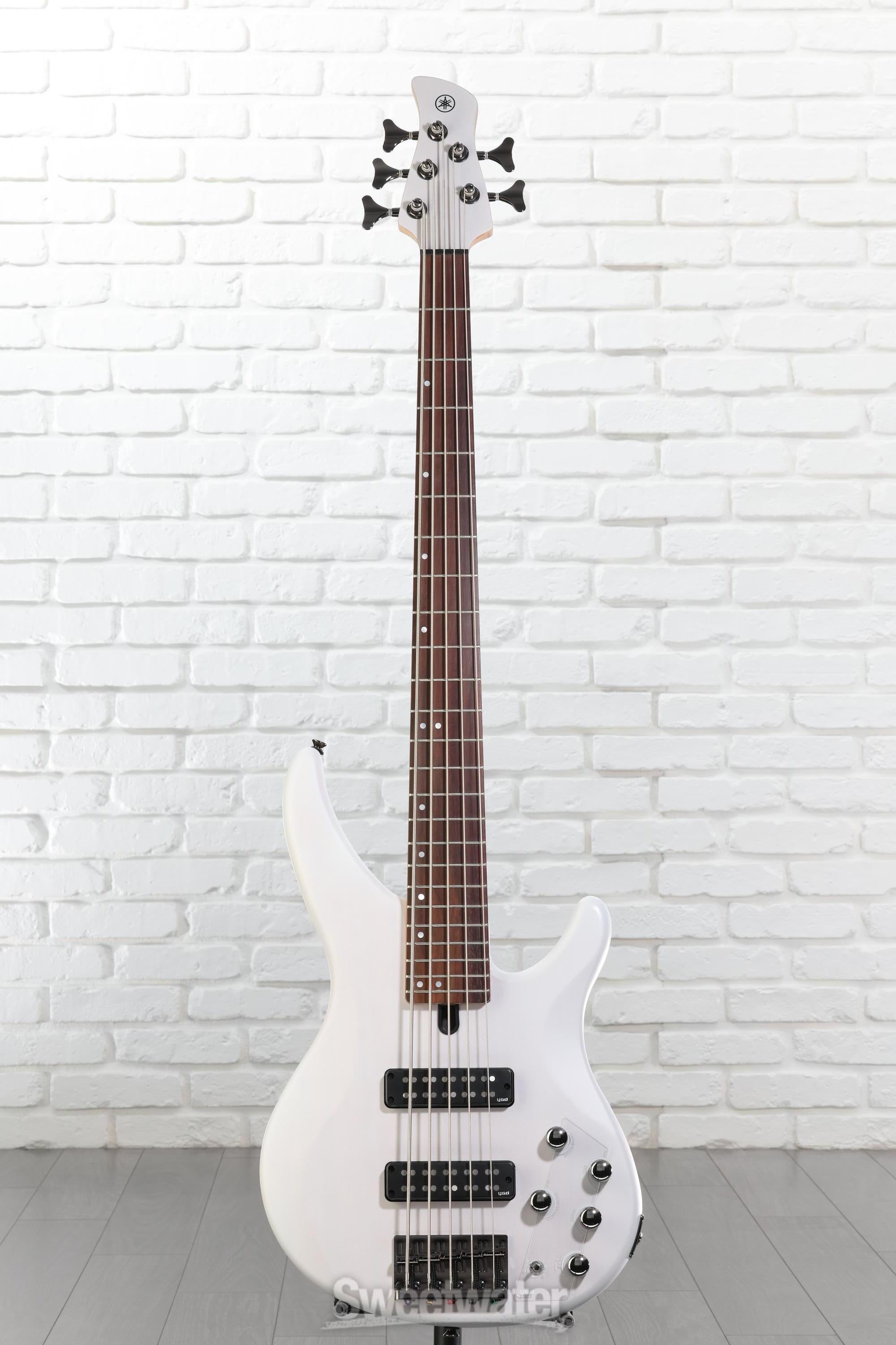 Yamaha TRBX505 5-string Bass Guitar - Translucent White | Sweetwater