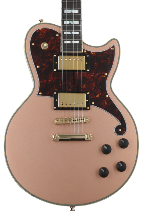 D'Angelico Deluxe Atlantic, Limited Edition Electric Guitar - Matte Rose  Gold