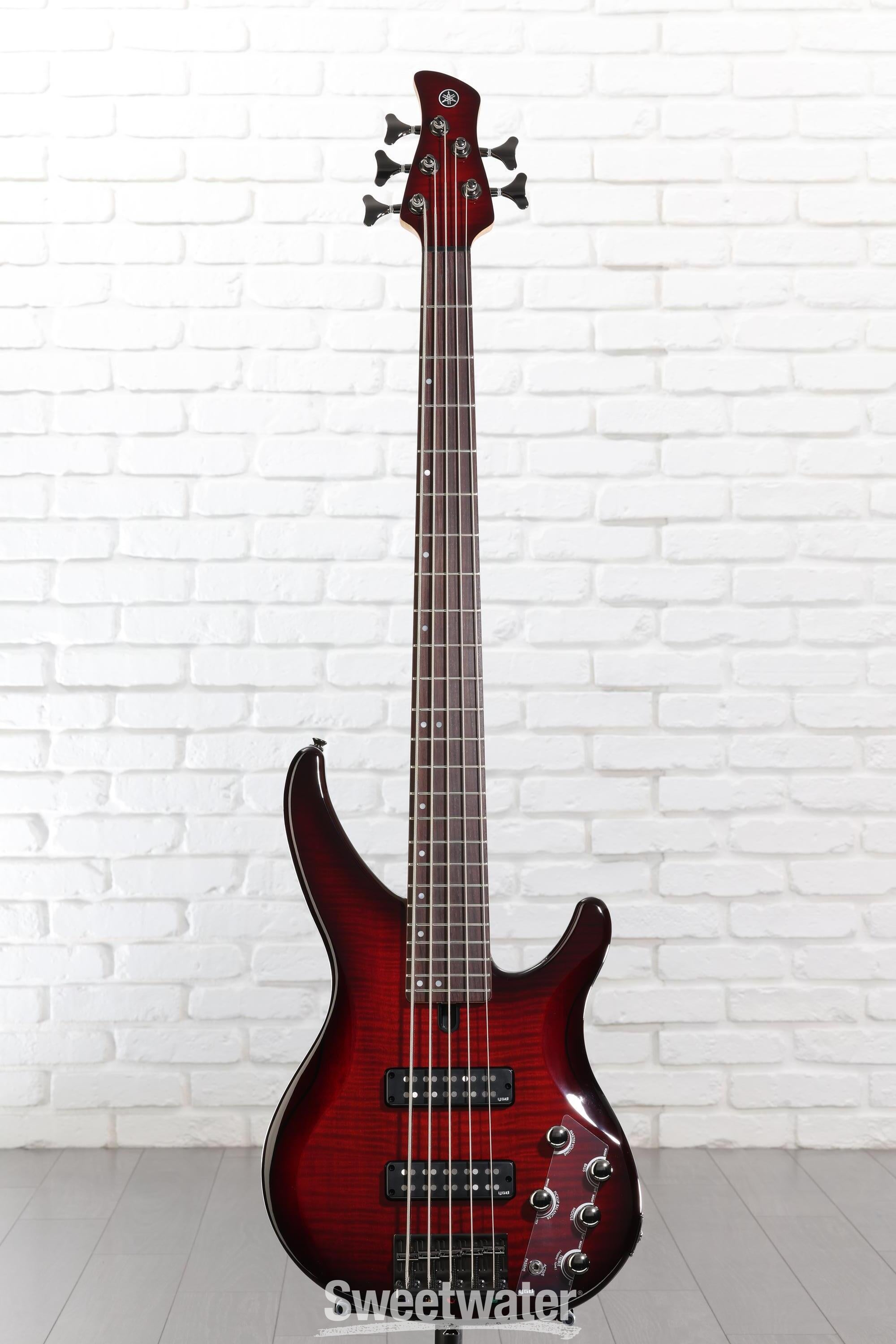 Yamaha TRBX605FM 5-string Bass Guitar - Dark Red Burst | Sweetwater