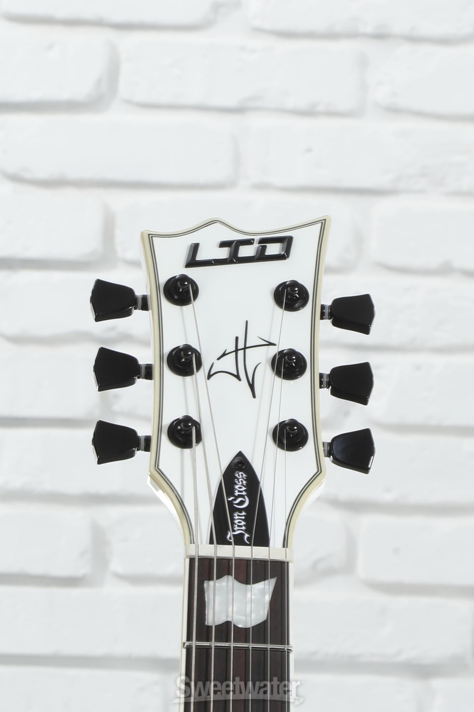 ESP LTD Signature Series James Hetfield Iron Cross Electric Guitar - Snow White