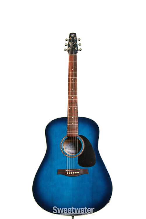 Seagull Guitars S6 Spruce Trans Blue GT -Trans Blue Burst | Sweetwater