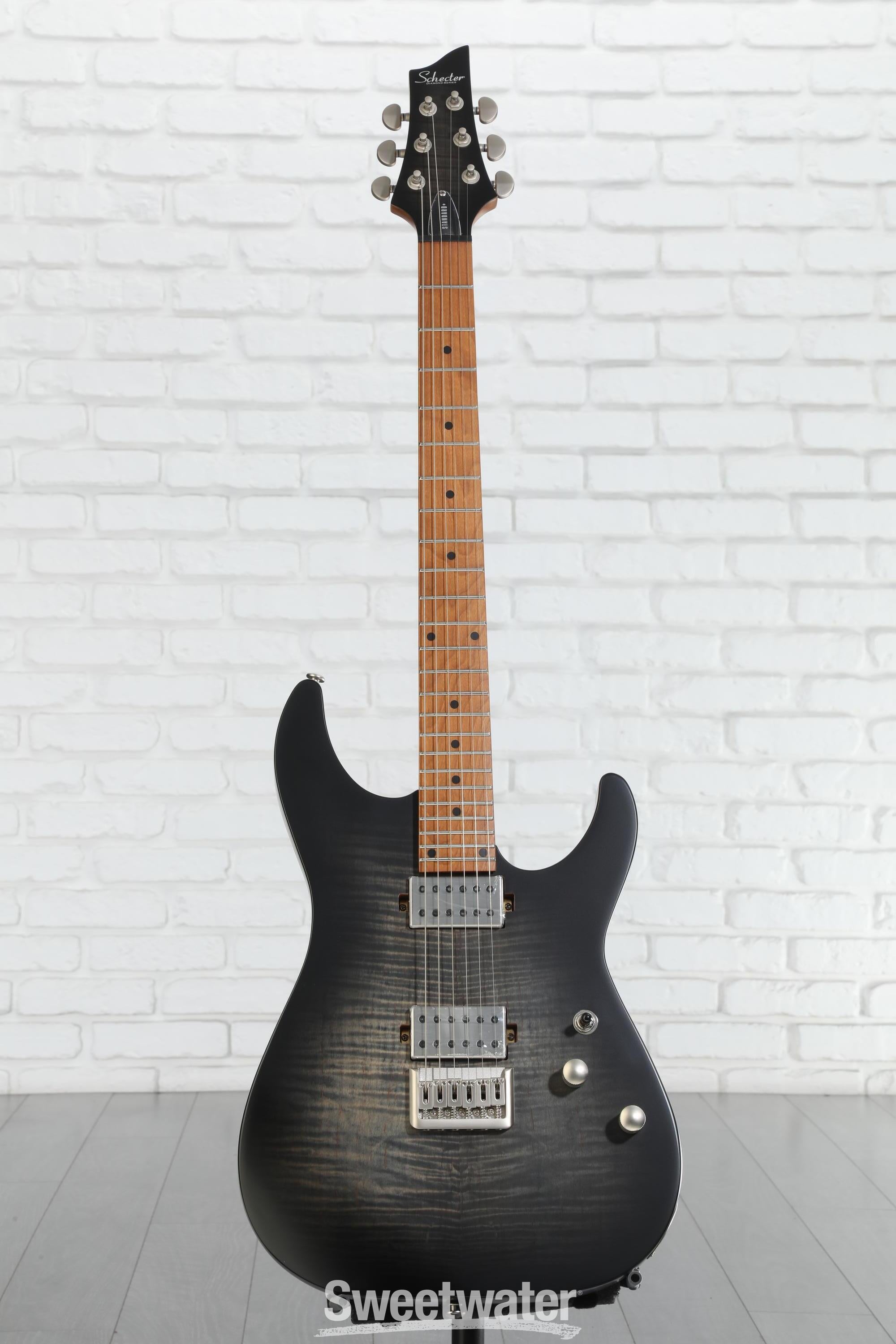 Schecter C-1 Standard Plus Electric Guitar - Black Burst