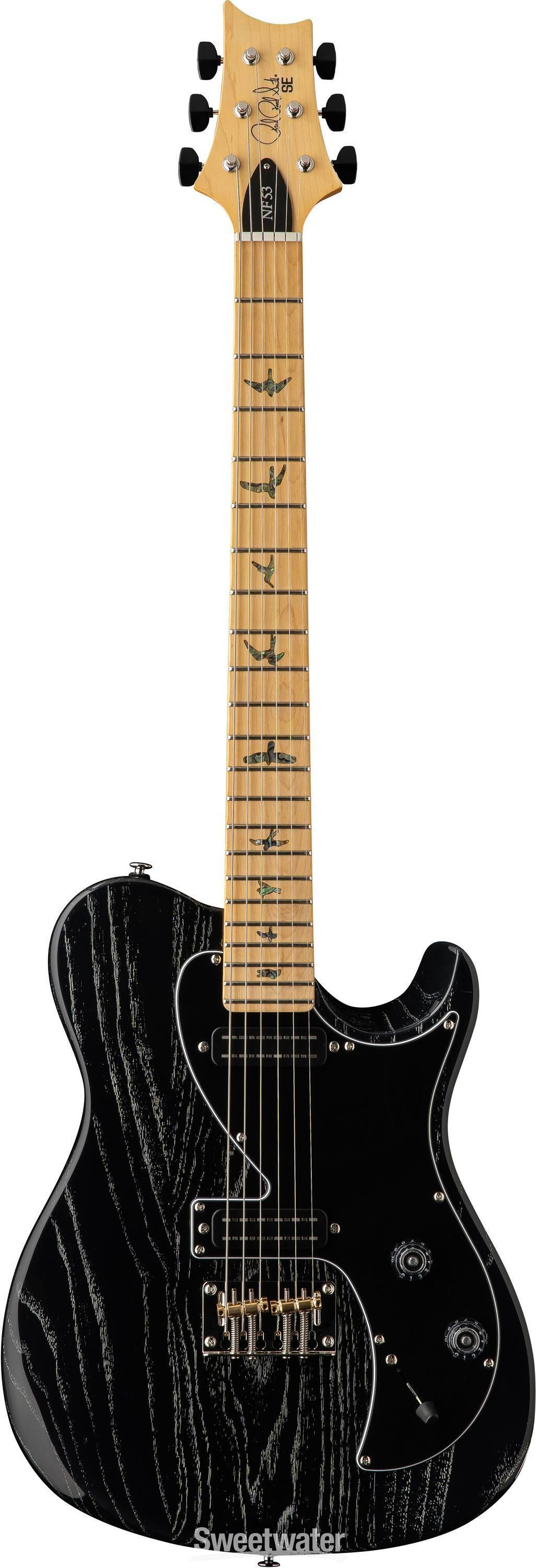 PRS SE NF 53 Electric Guitar - Black Doghair | Sweetwater