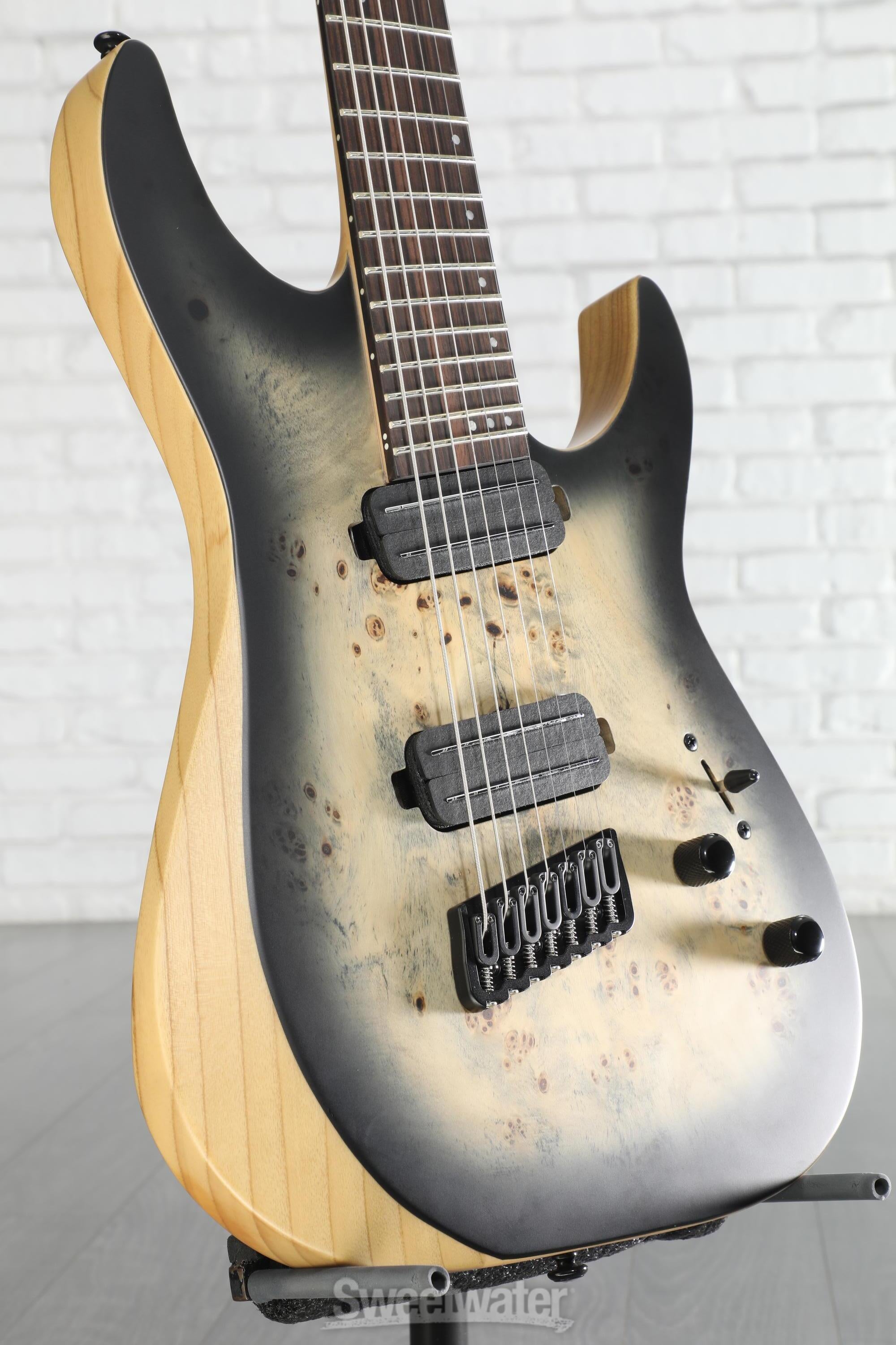 Schecter Reaper-7 Multiscale - Satin Charcoal Burst | Sweetwater