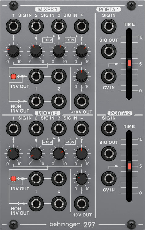 Behringer Four Play Quad VCA and Mixer Eurorack Module | Sweetwater