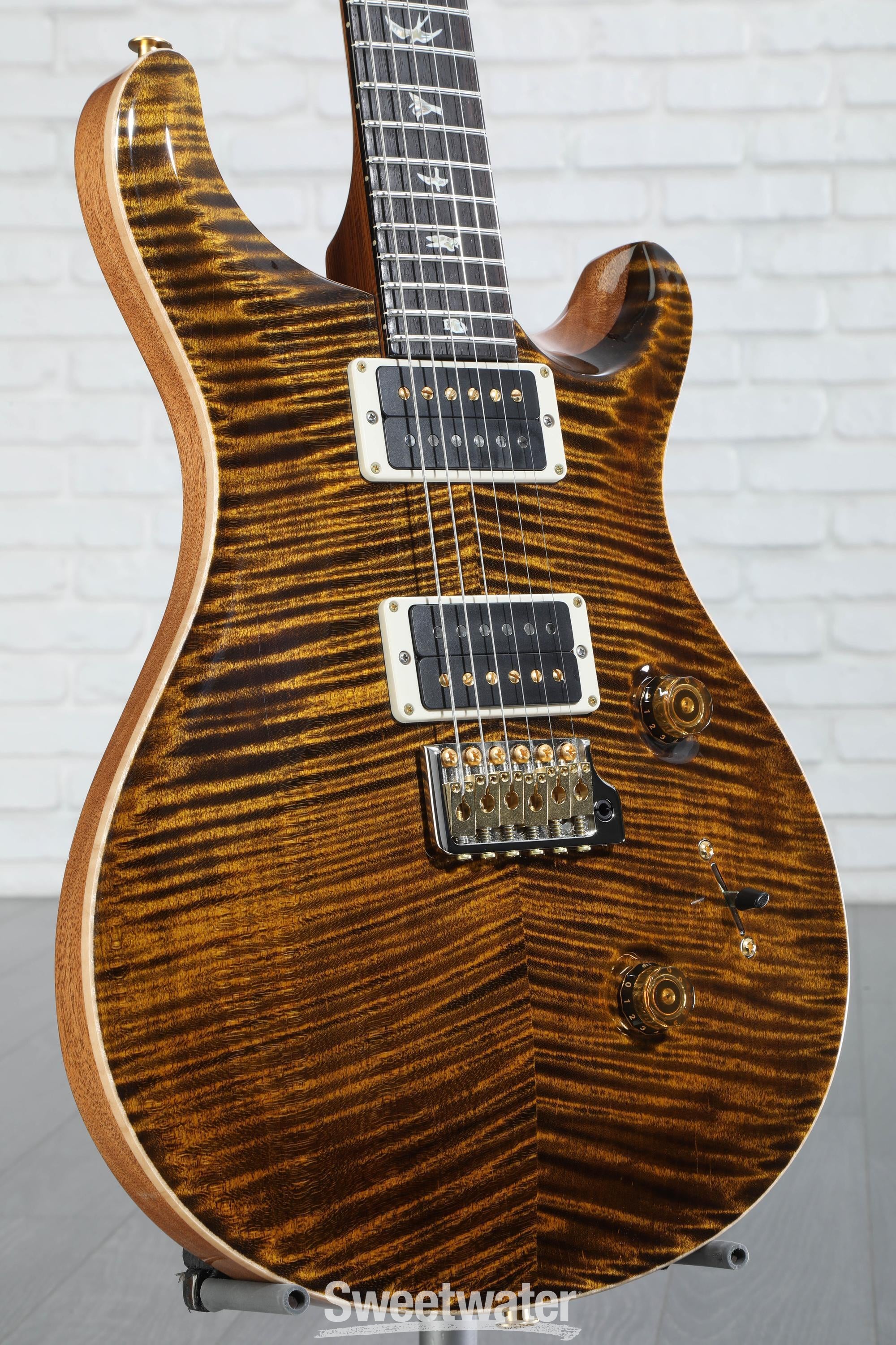 PRS Custom 24 10Top Yellow Tiger 2024年製 PRS Custom 24 10-Top Electric Guitar - Yellow Tiger | Sweetwater