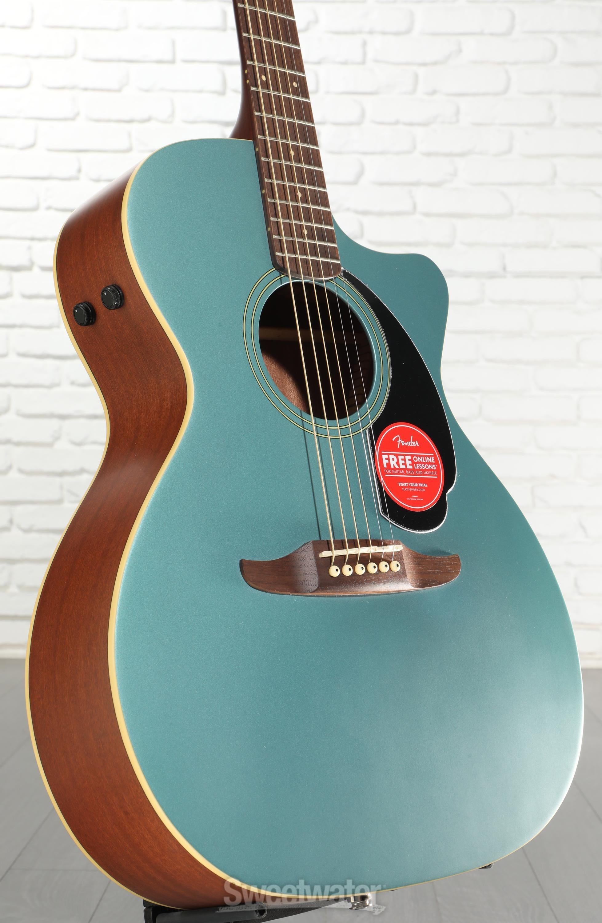 Fender Newporter Player Acoustic-electric Guitar - Tidepool