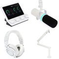 Photo of BEACN Mic USB-C Dynamic Broadcast Microphone and Mix Audio Controller Bundle - White