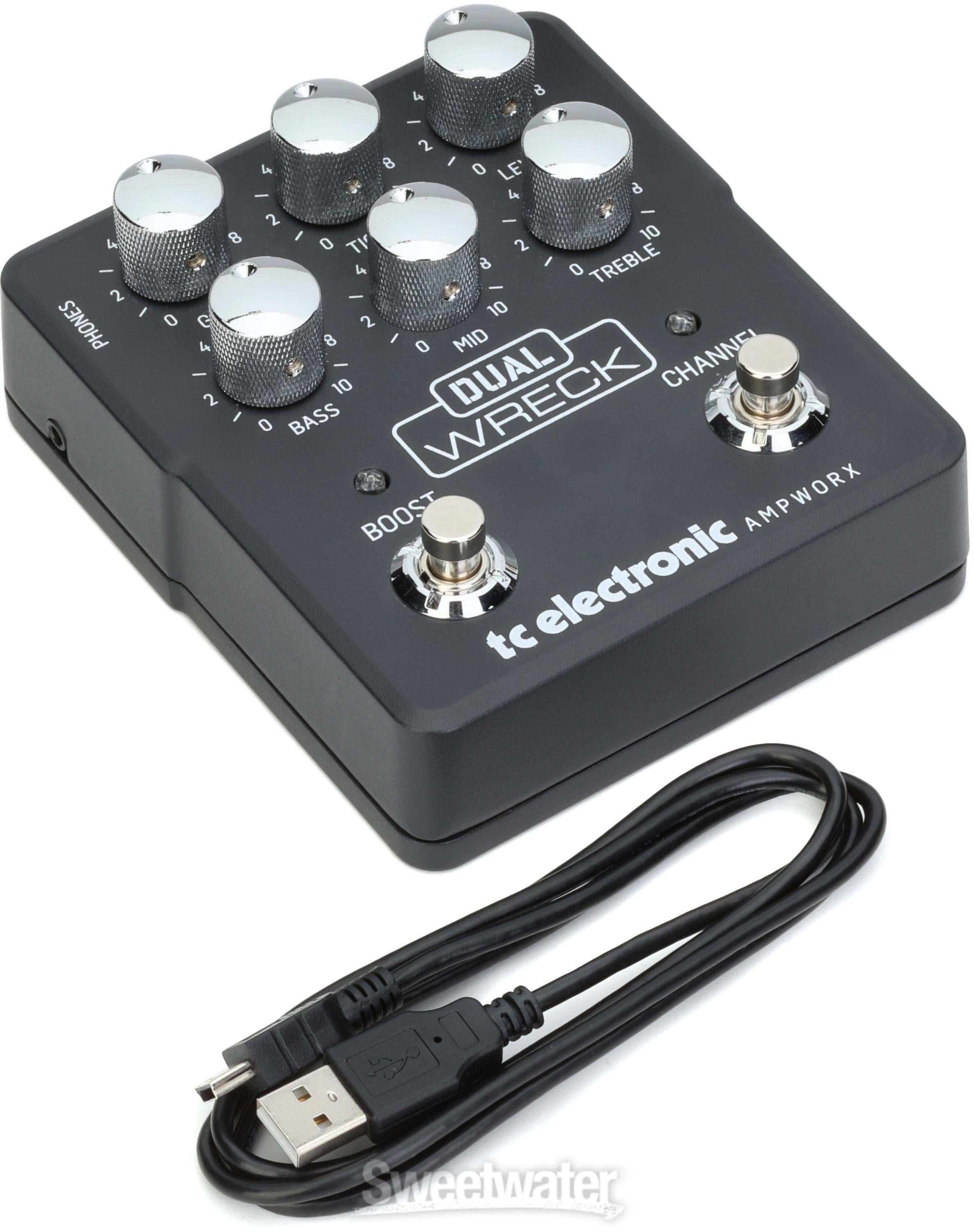 TC Electronic Ampworx Dual Wreck Preamp Pedal Sweetwater