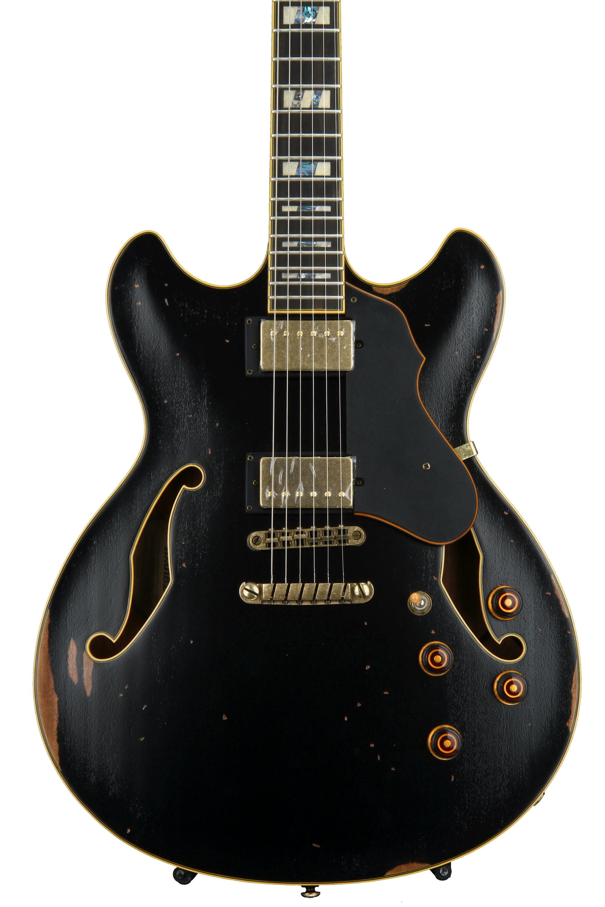 美品 Ibanez Artstar Vintage AMV100FMD-YSL セミアコースティックギター レリック/エイジド加工 ハードケース付き アイバニーズ△5573D-1 Ibanez Artstar Vintage AMV100FMD - Yellow Sunburst Low Gloss