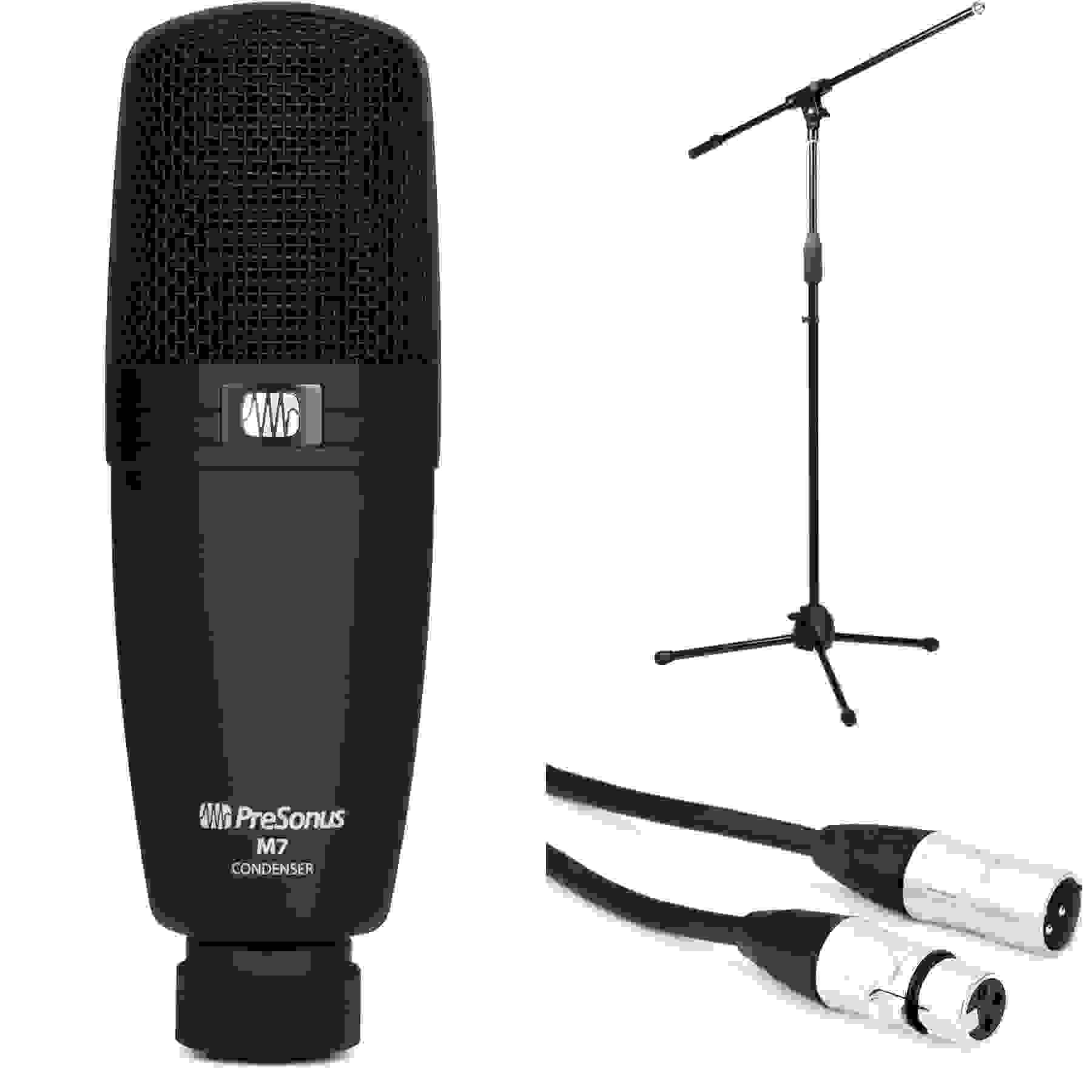 PreSonus M7 Largediaphragm Condenser Microphone with Stand and Cable